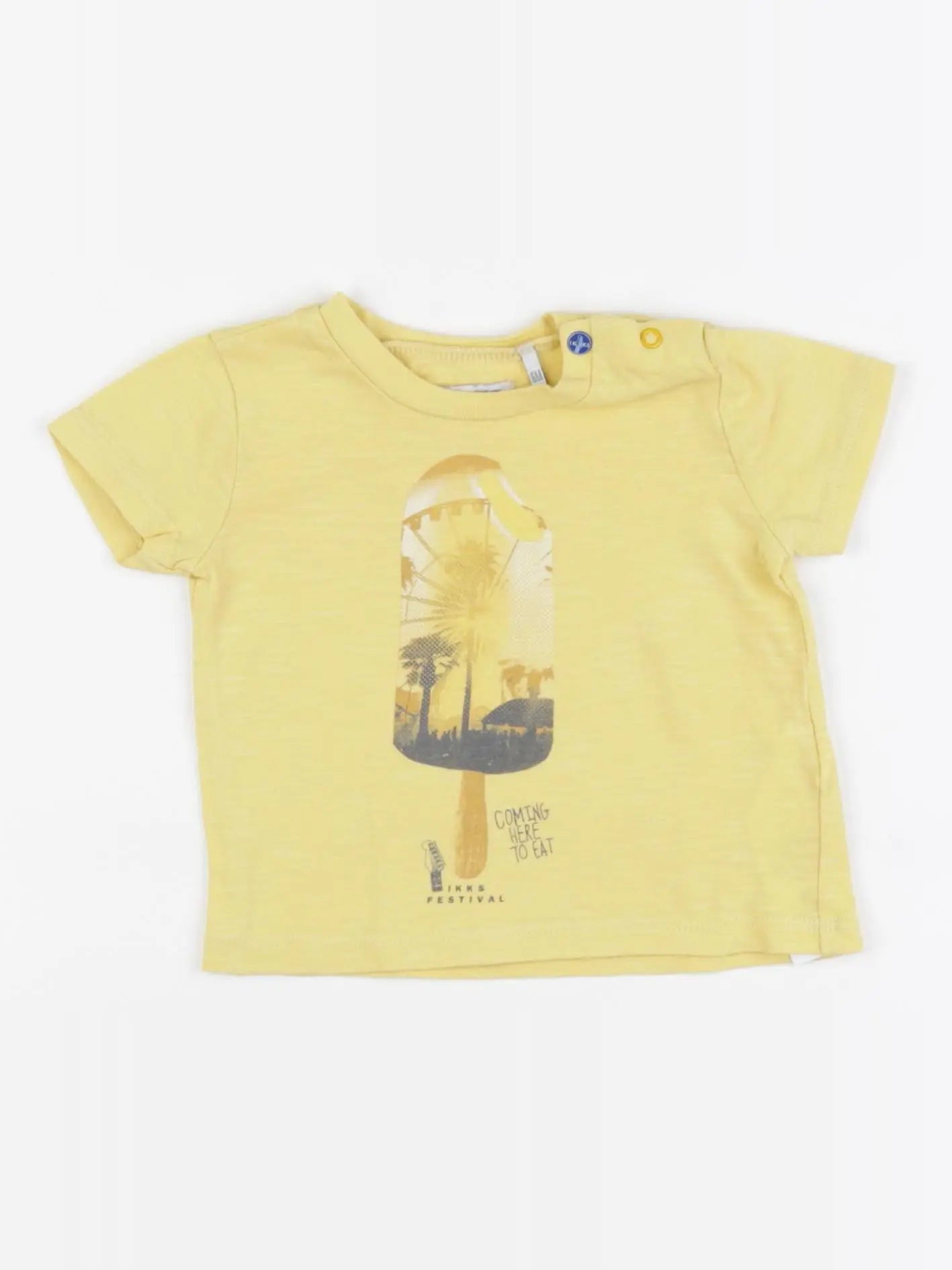 IKKS - tee-shirt jaune - 6 mois