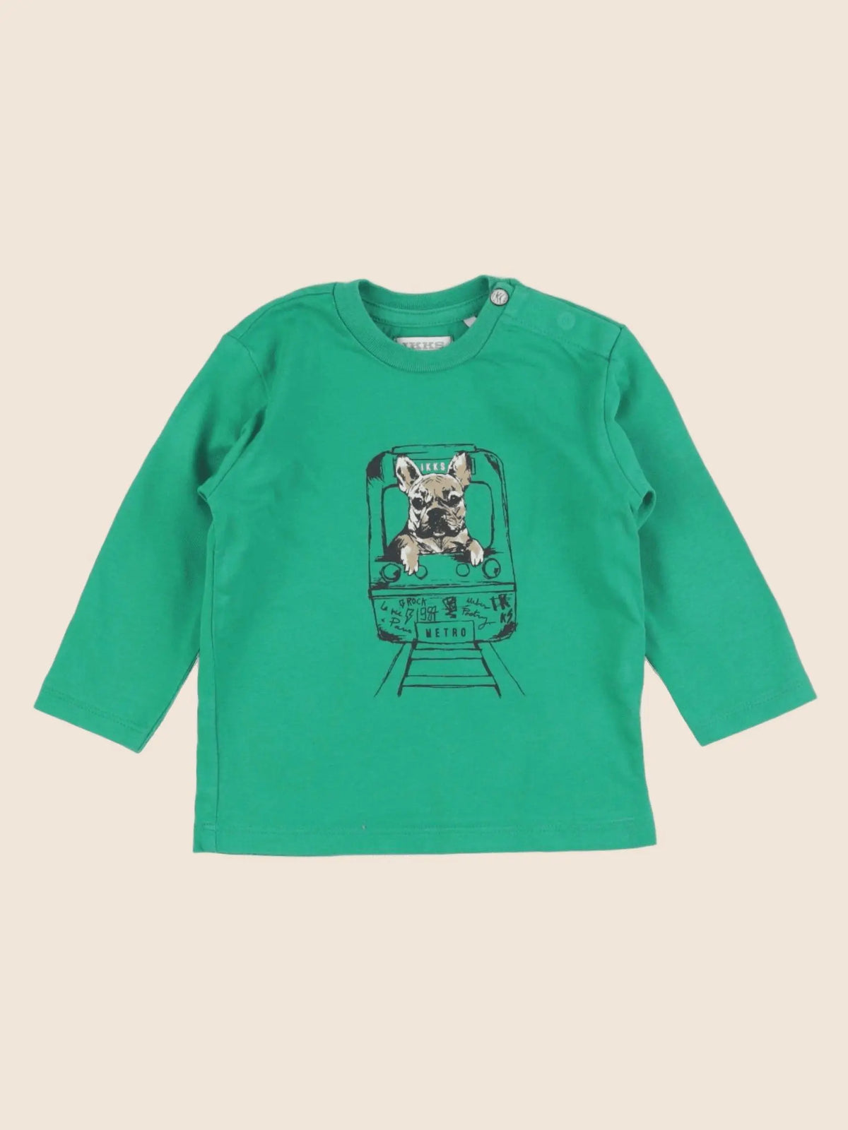 IKKS - tee-shirt vert - 6 mois
