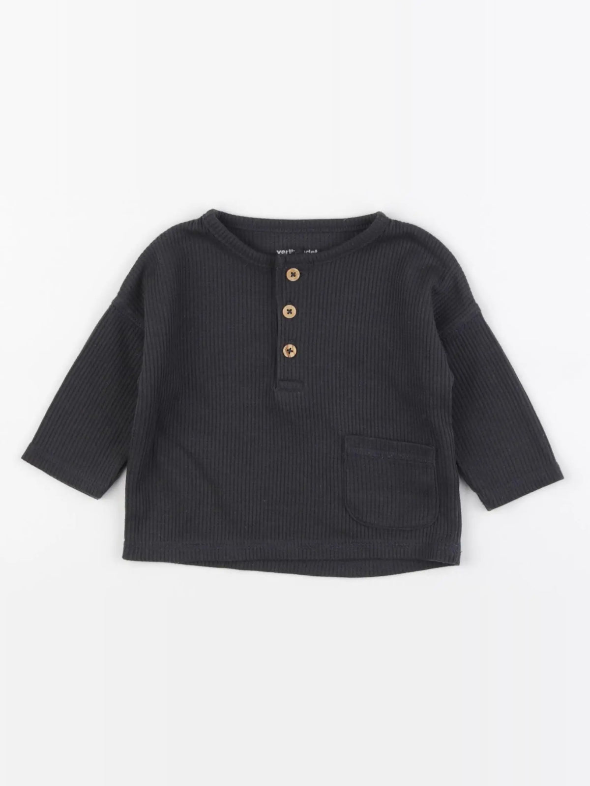 Vertbaudet - tee-shirt noir - 6 mois