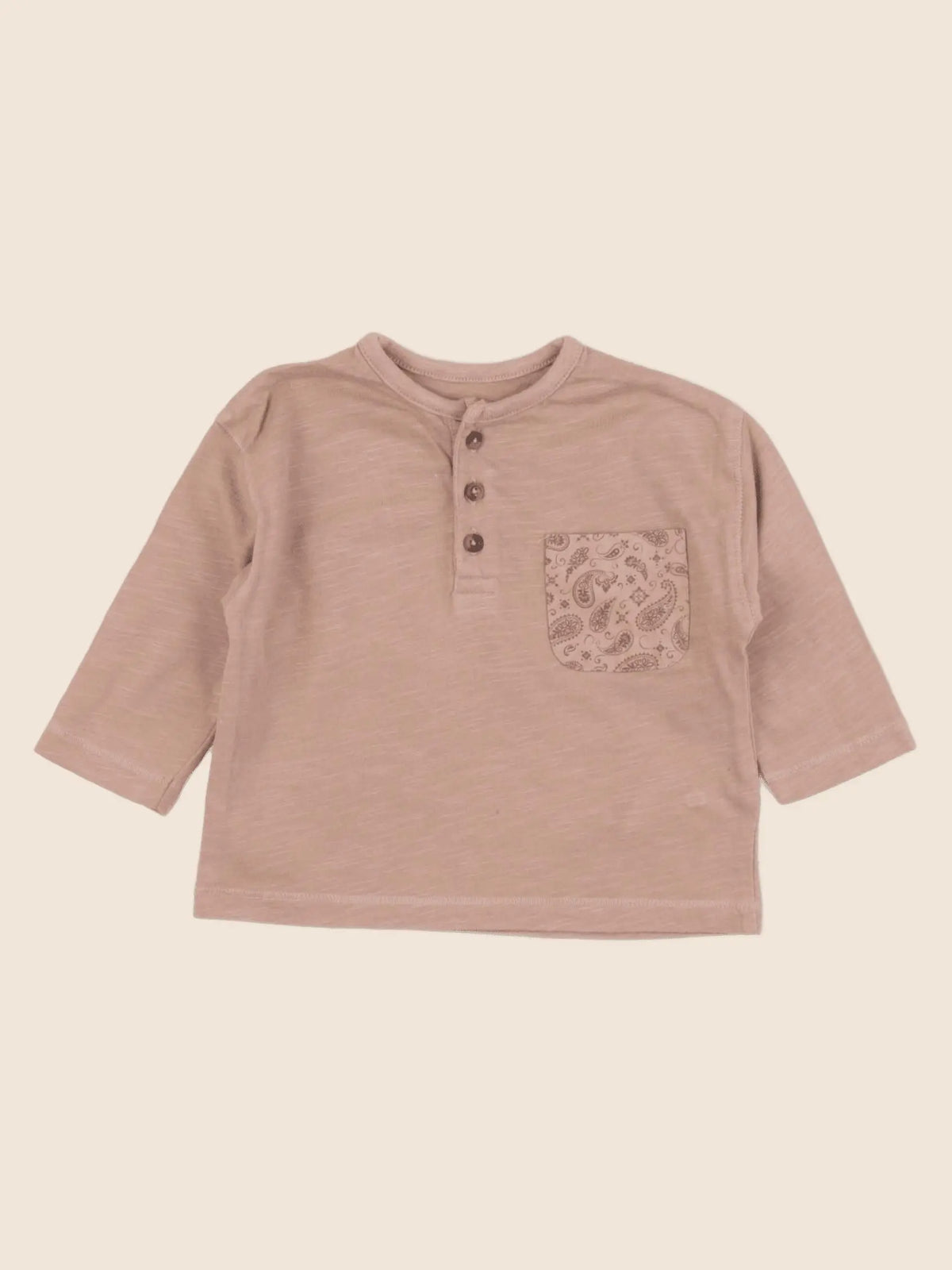 Vertbaudet - tee-shirt marron - 6 mois