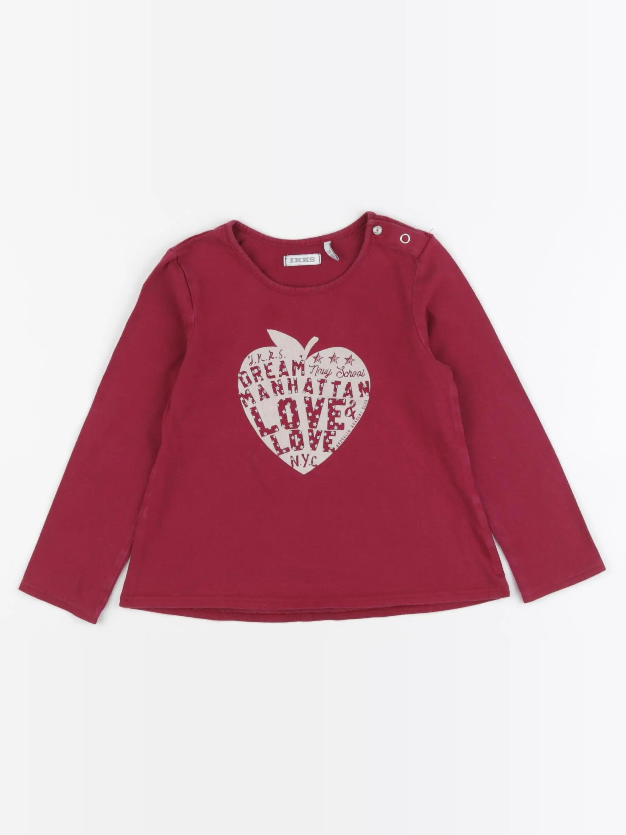 IKKS - tee-shirt rouge - 3 ans