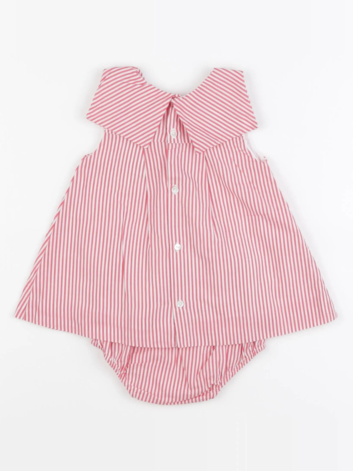 Jacadi - robe blanc, rouge - 6 mois