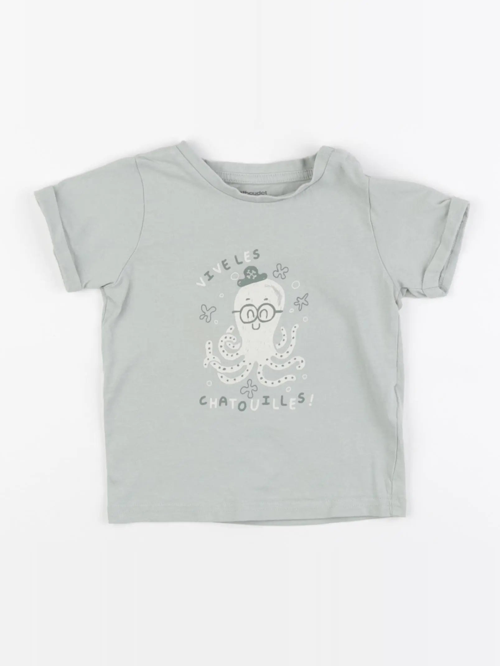 Vertbaudet - tee-shirt vert - 24 mois