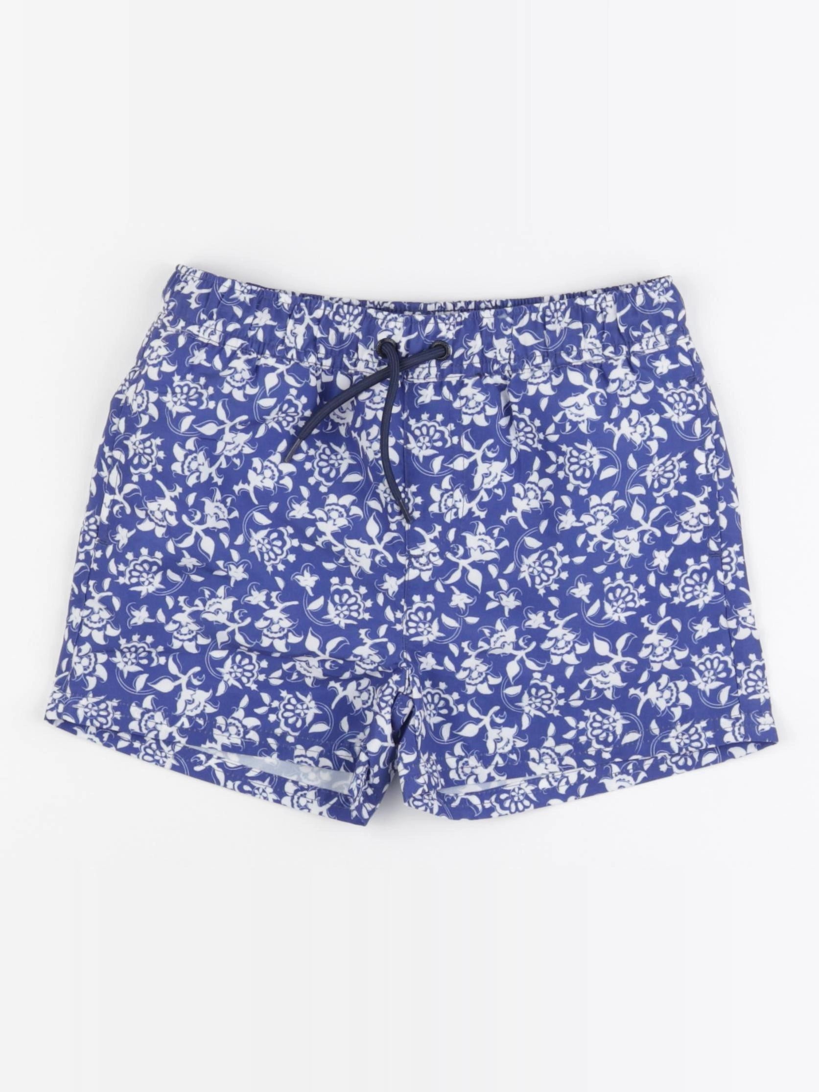 Vertbaudet - maillot de bain bleu, blanc - 8 ans