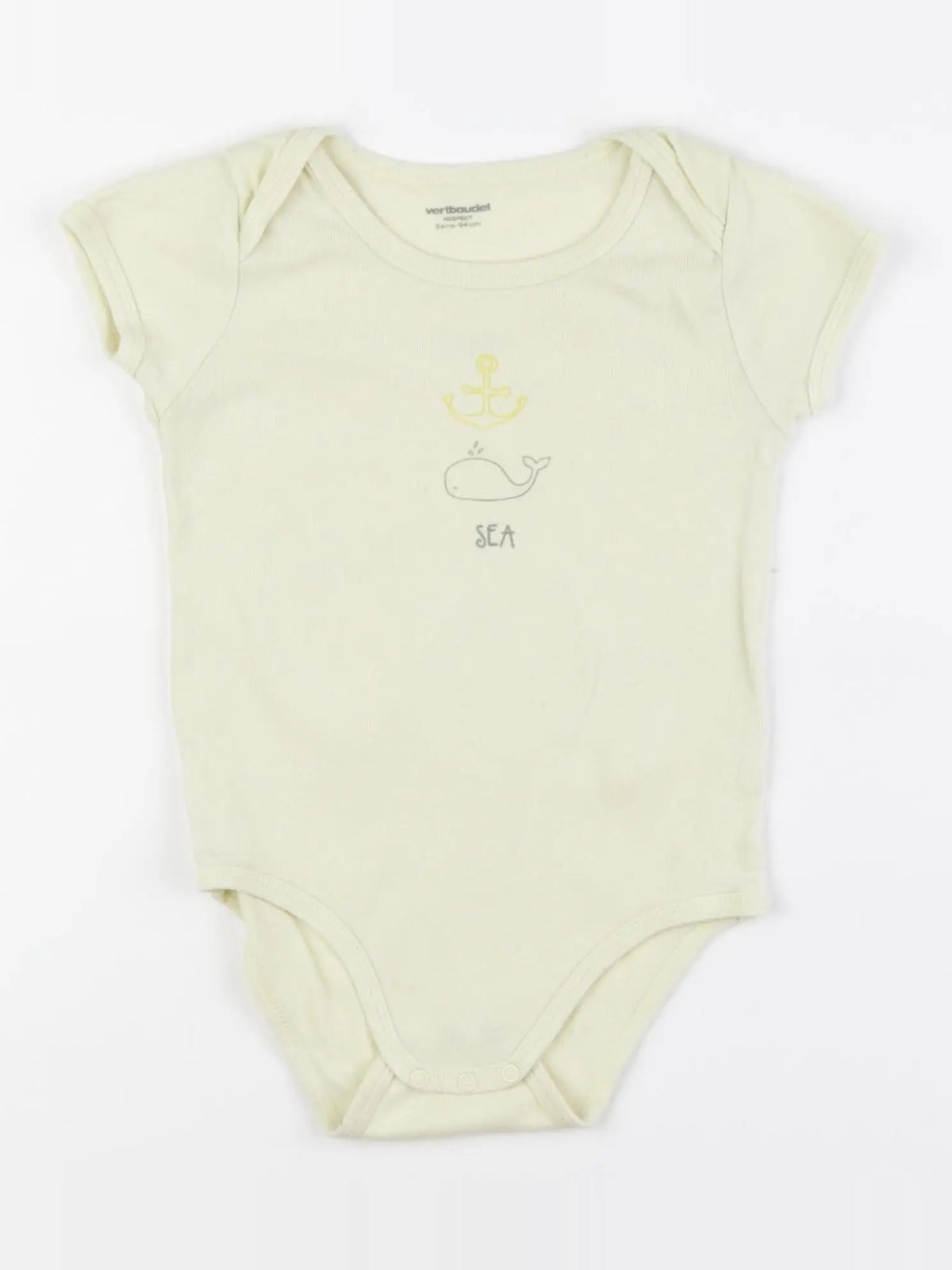 Vertbaudet - body jaune - 3 ans