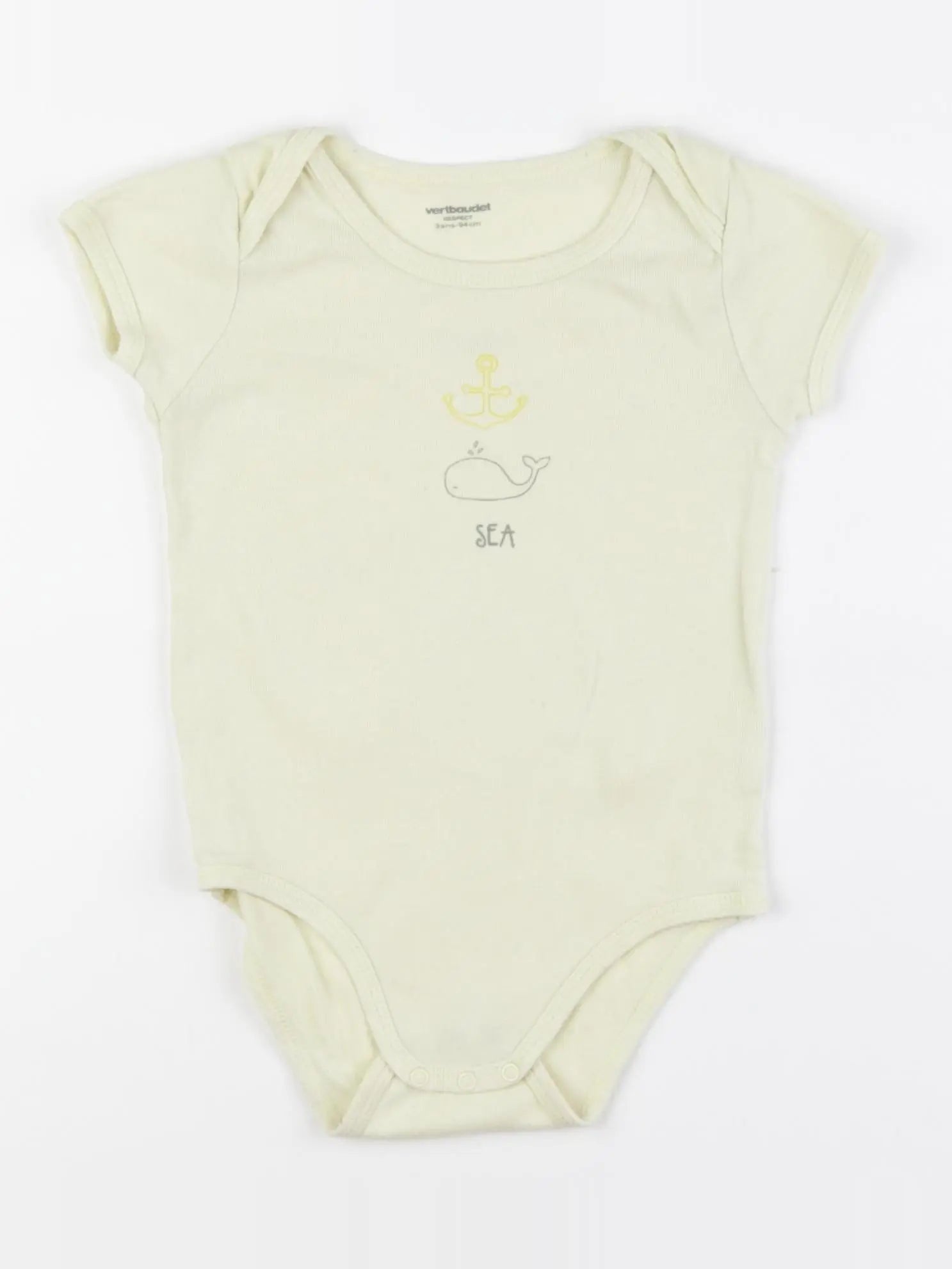 Vertbaudet - body jaune - 3 ans