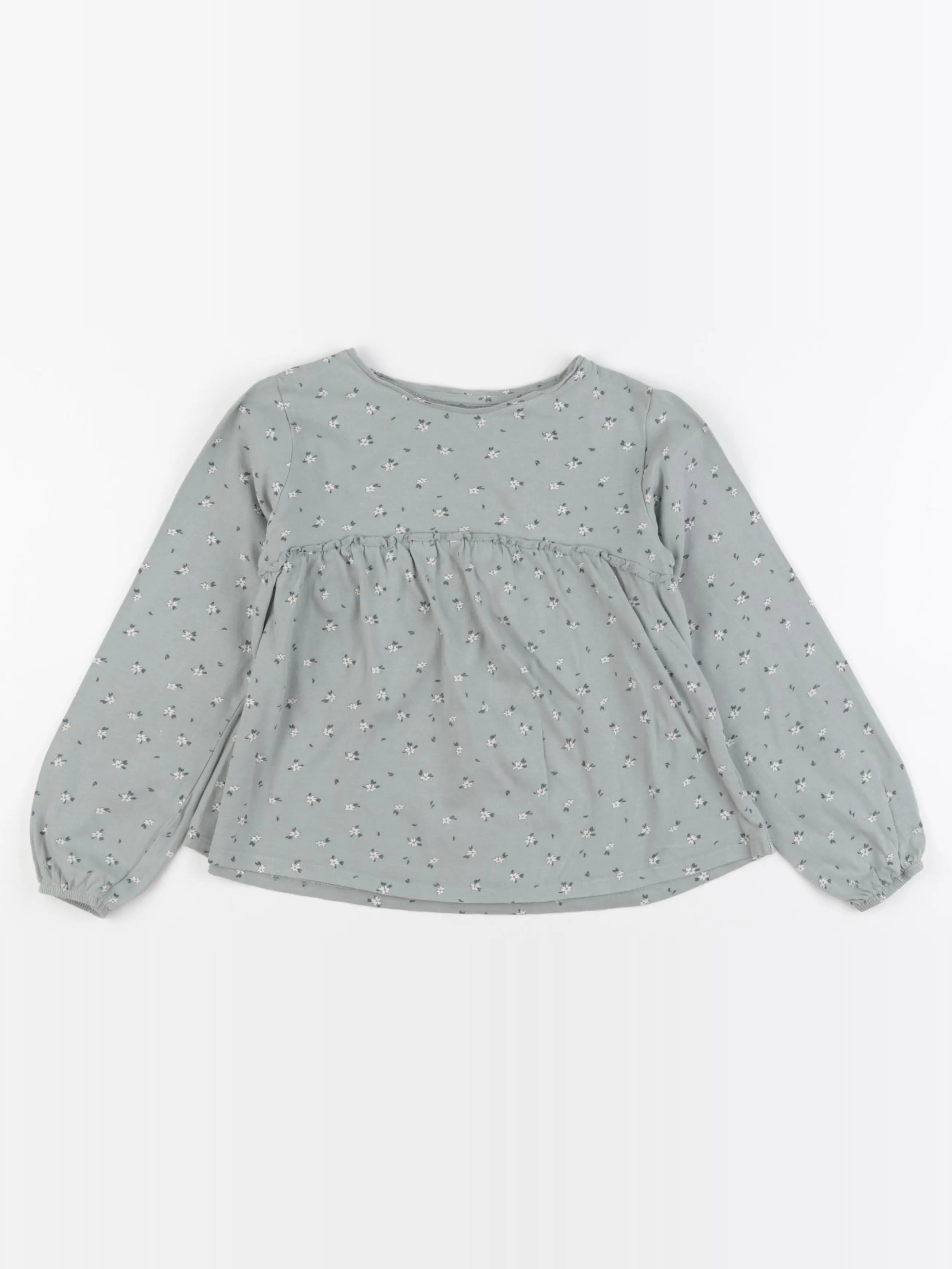 Vertbaudet - tee-shirt coton vert - 8 ans