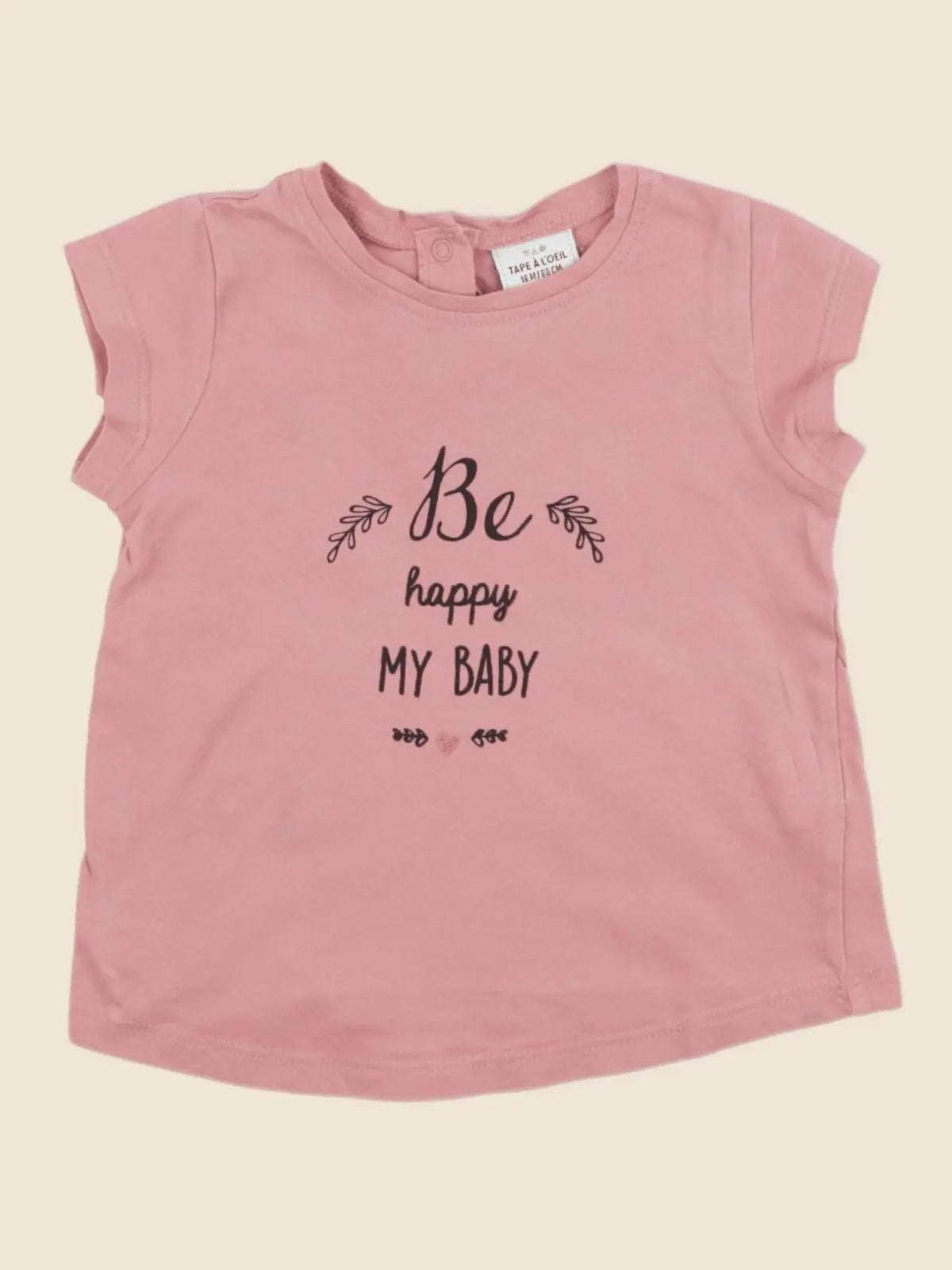 Tape à l'oeil - tee-shirt rose - 18 mois
