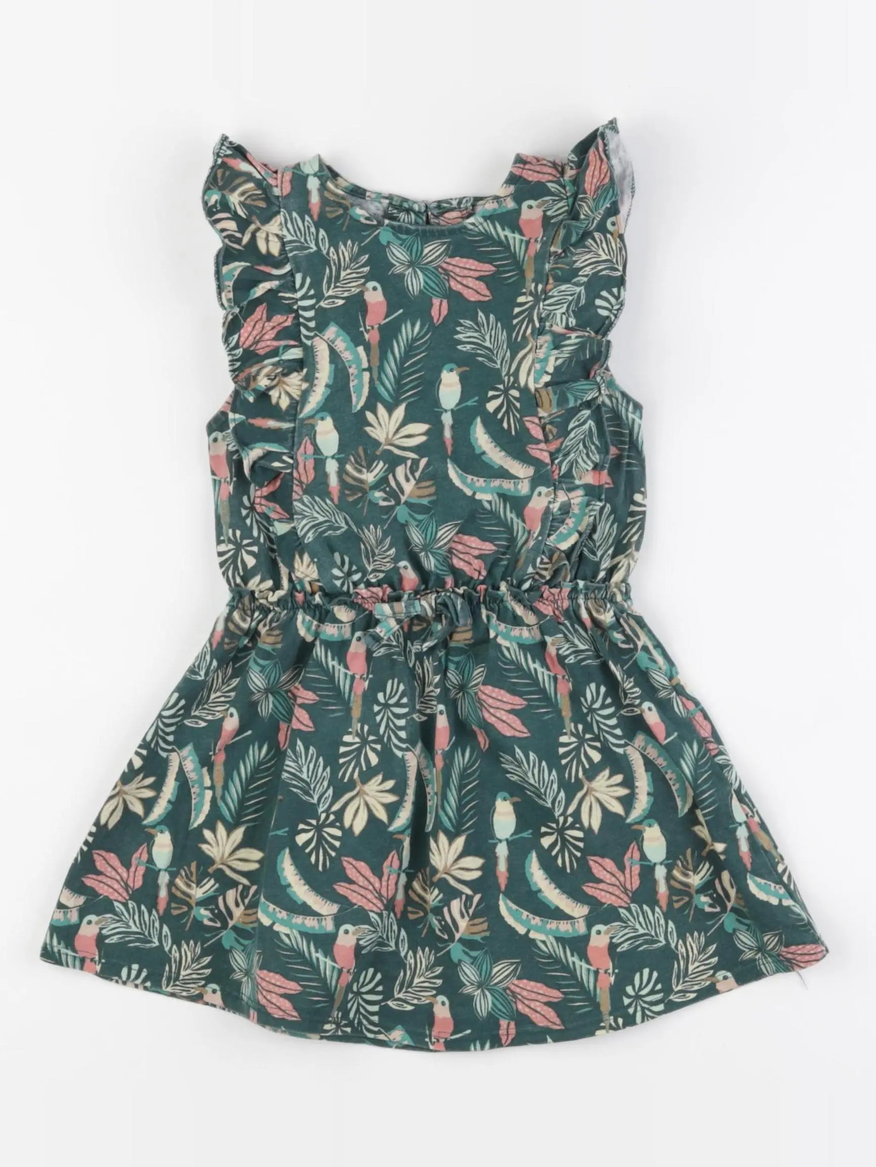 Vertbaudet - robe vert - 3 ans