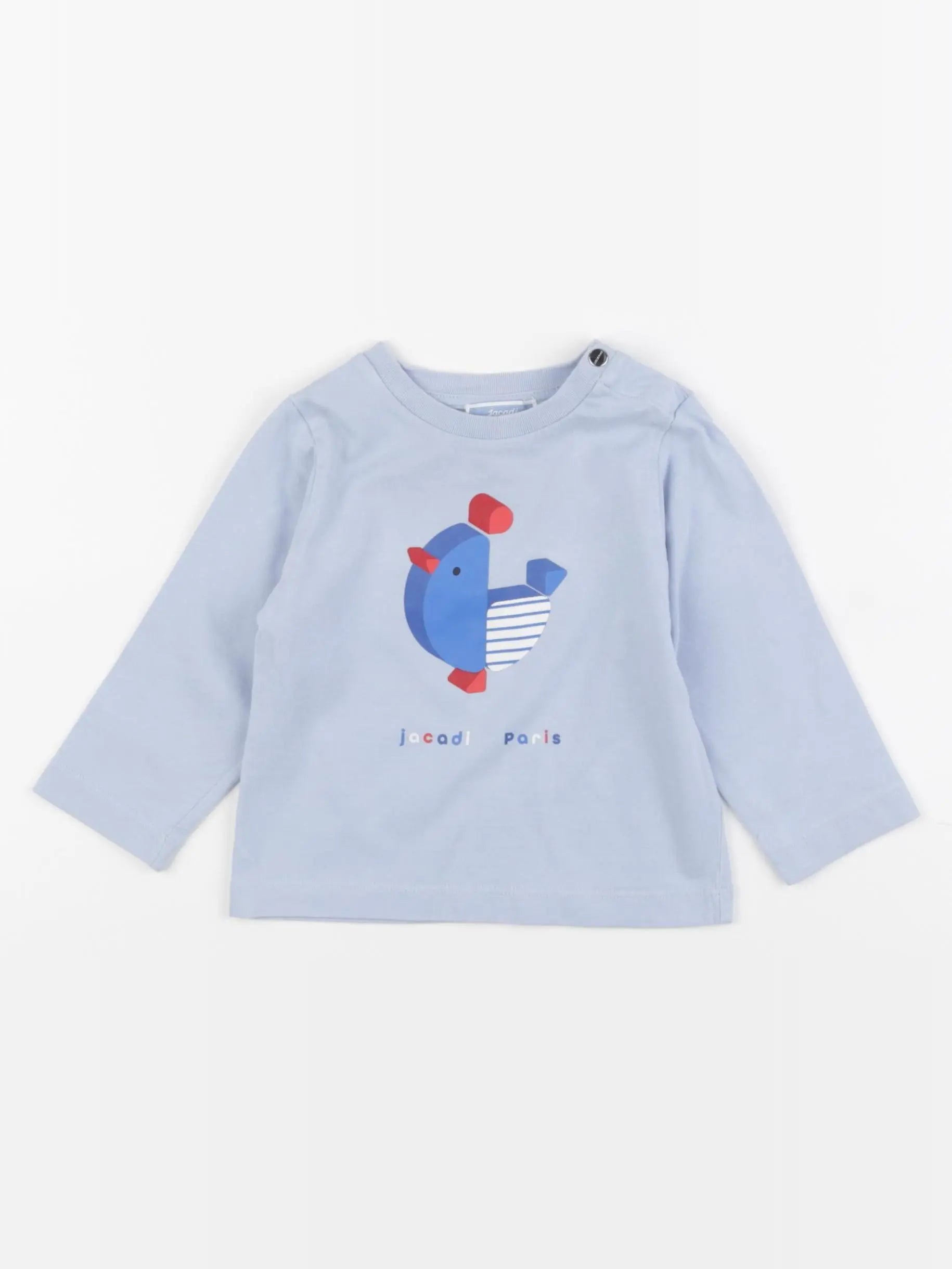 Jacadi - tee-shirt bleu - 12 mois