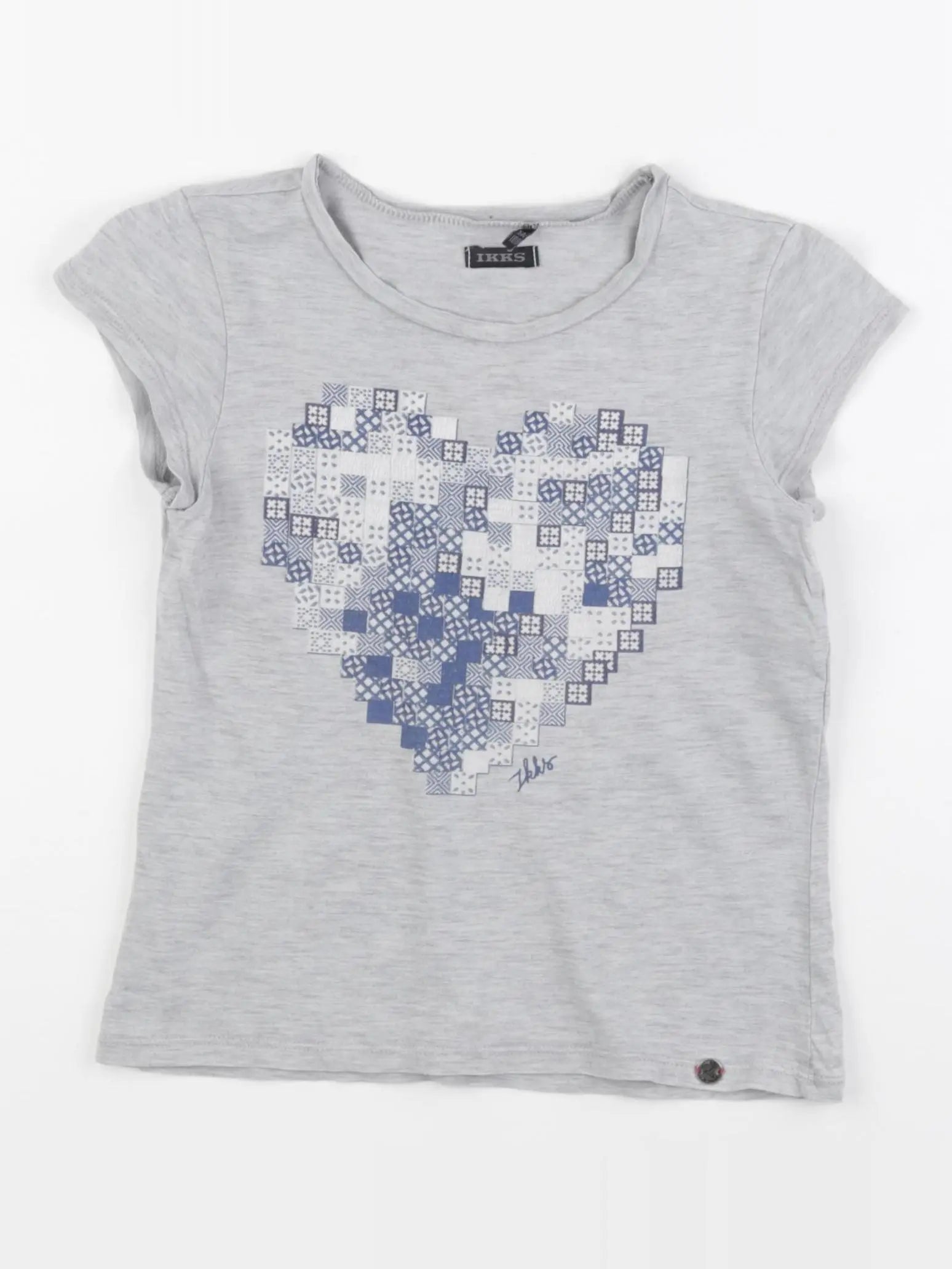 IKKS - tee-shirt bleu, gris - 5 ans