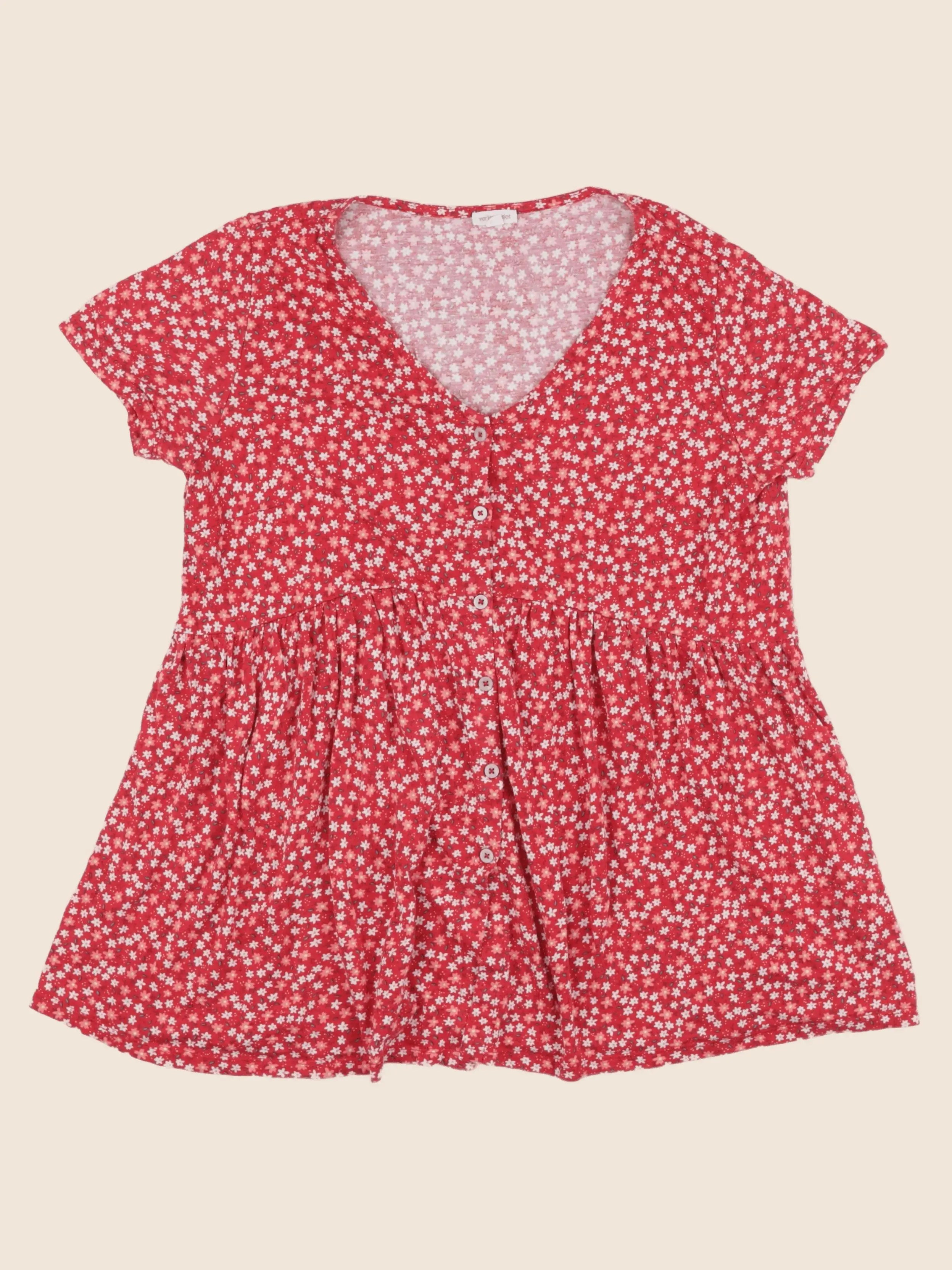Vertbaudet - blouse grossesse rouge - 42 à 44