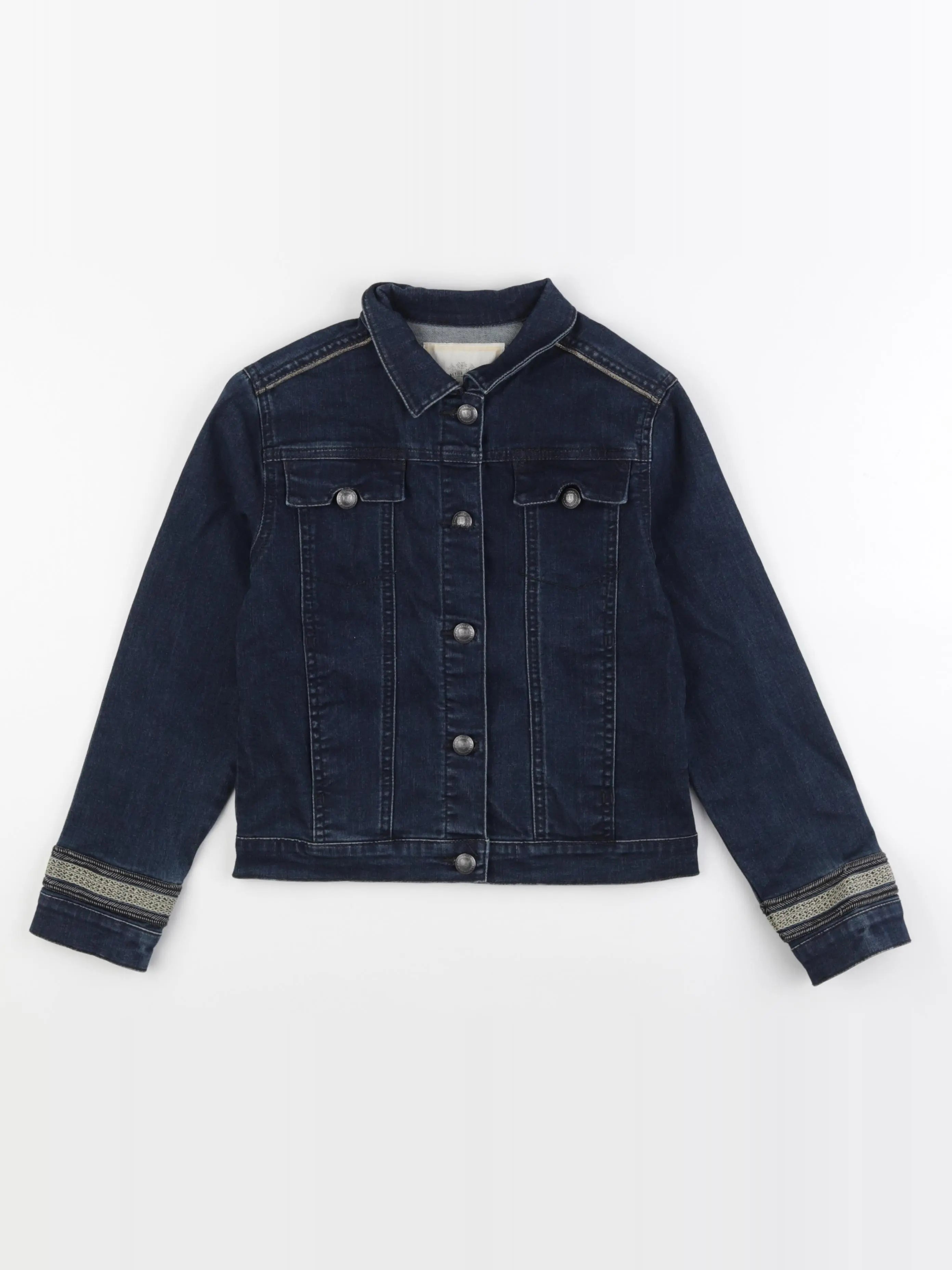 IKKS - veste imprimé au dos bleu, or - 10 ans