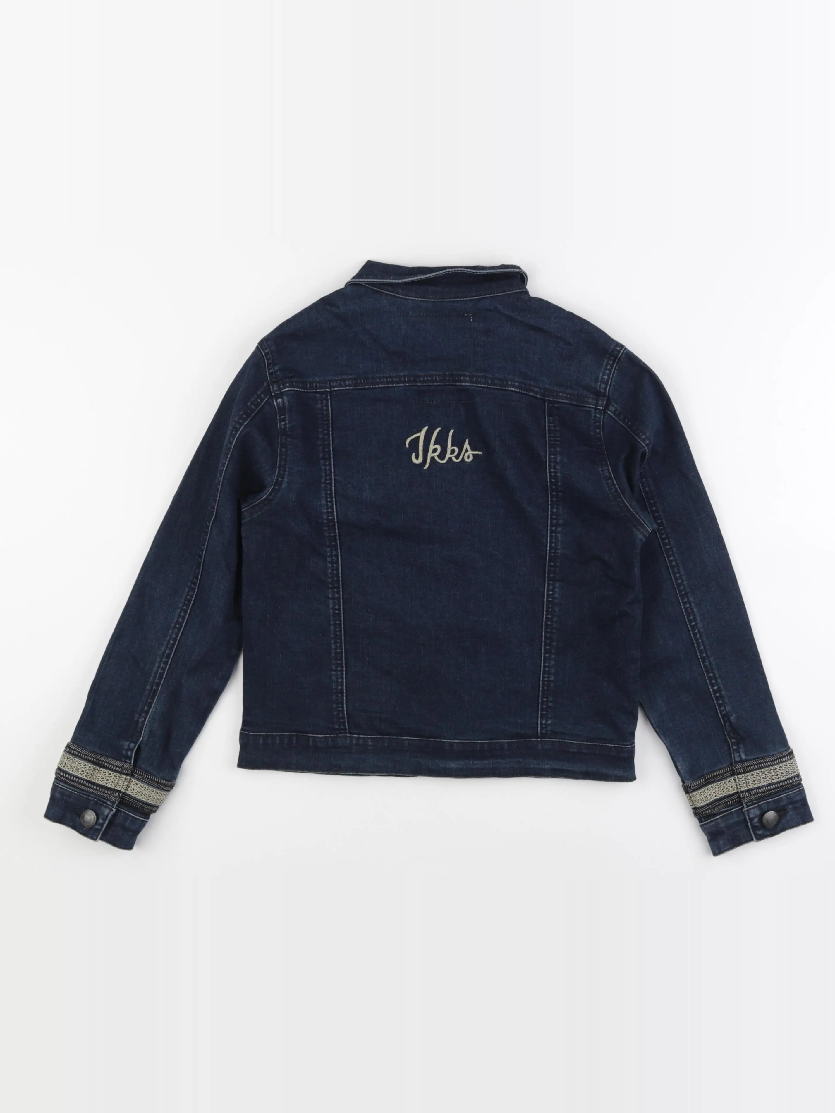 IKKS - veste imprimé au dos bleu, or - 10 ans