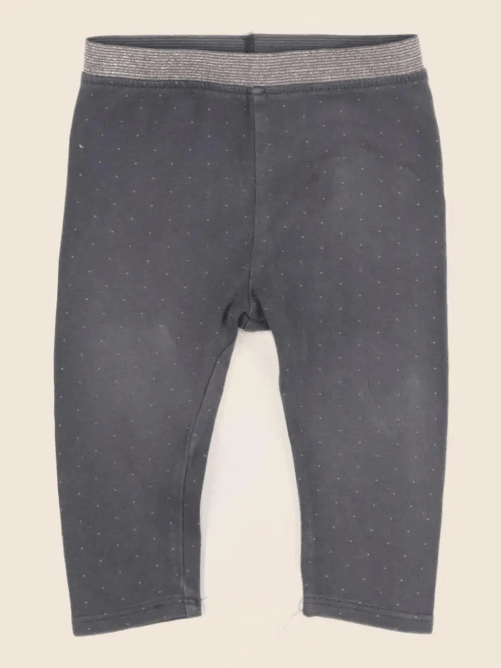 Vertbaudet - legging gris - 9 mois