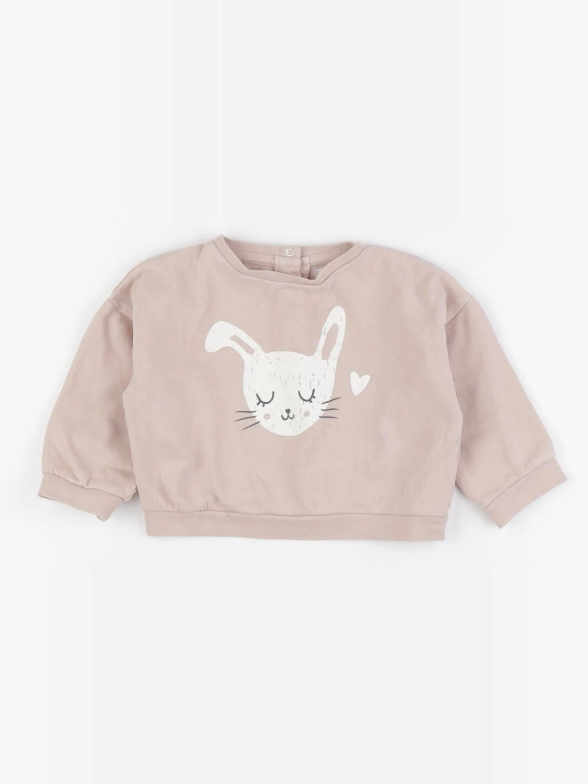 Vertbaudet - sweat rose - 18 mois