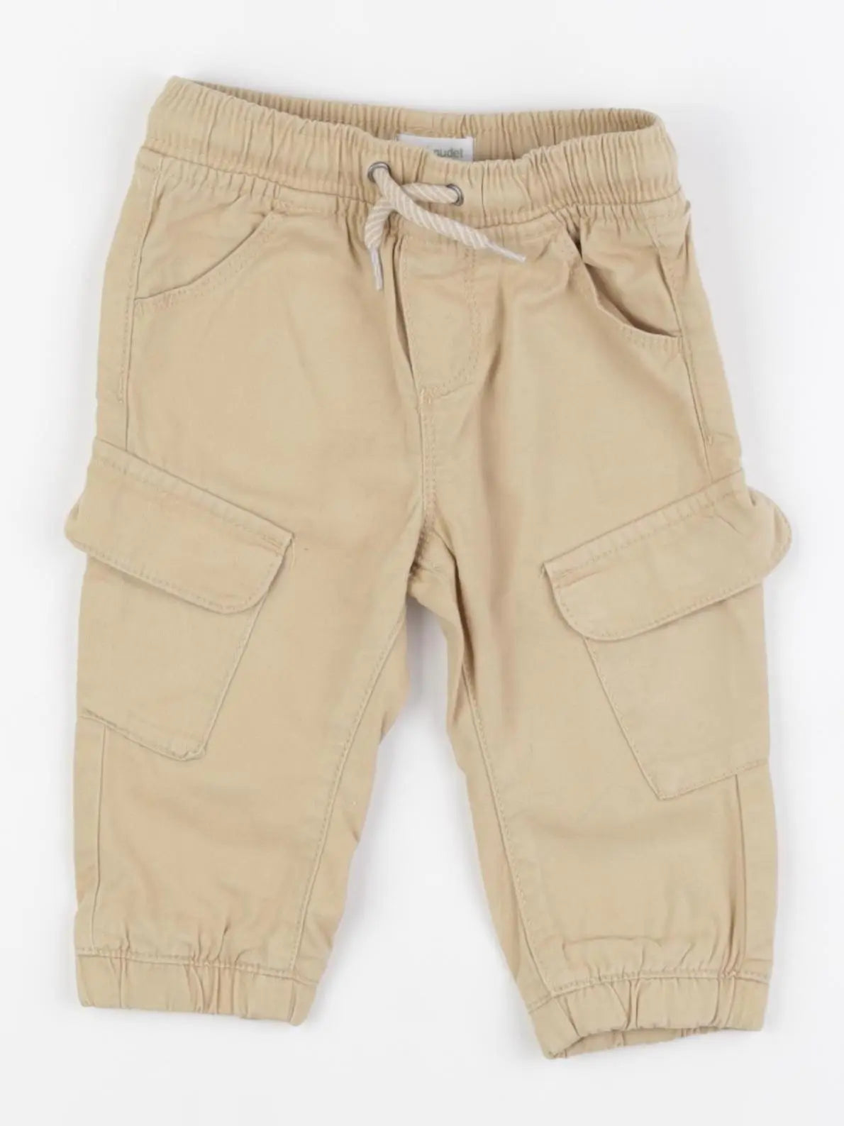 Vertbaudet - pantalon beige - 9 mois