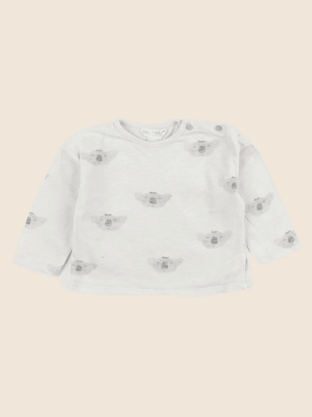 Zara - tee-shirt beige - 9/12 mois