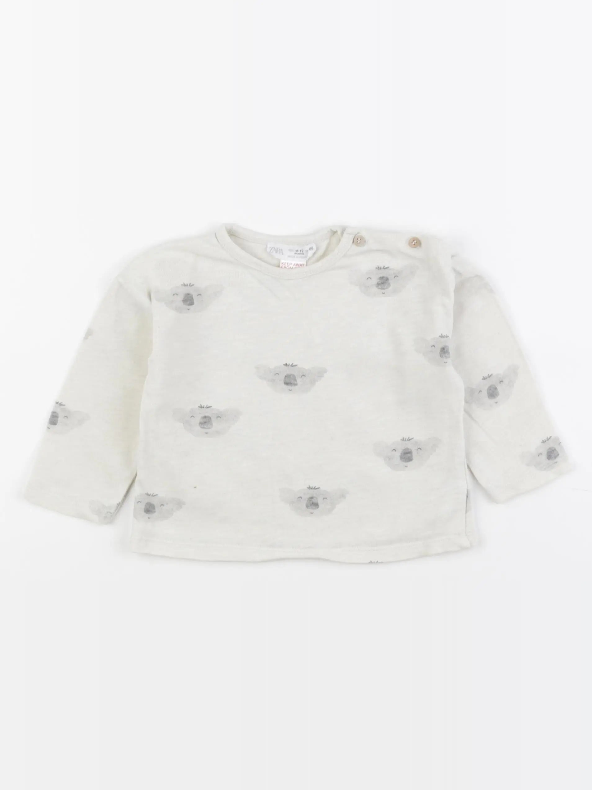 Zara - tee-shirt beige - 9/12 mois