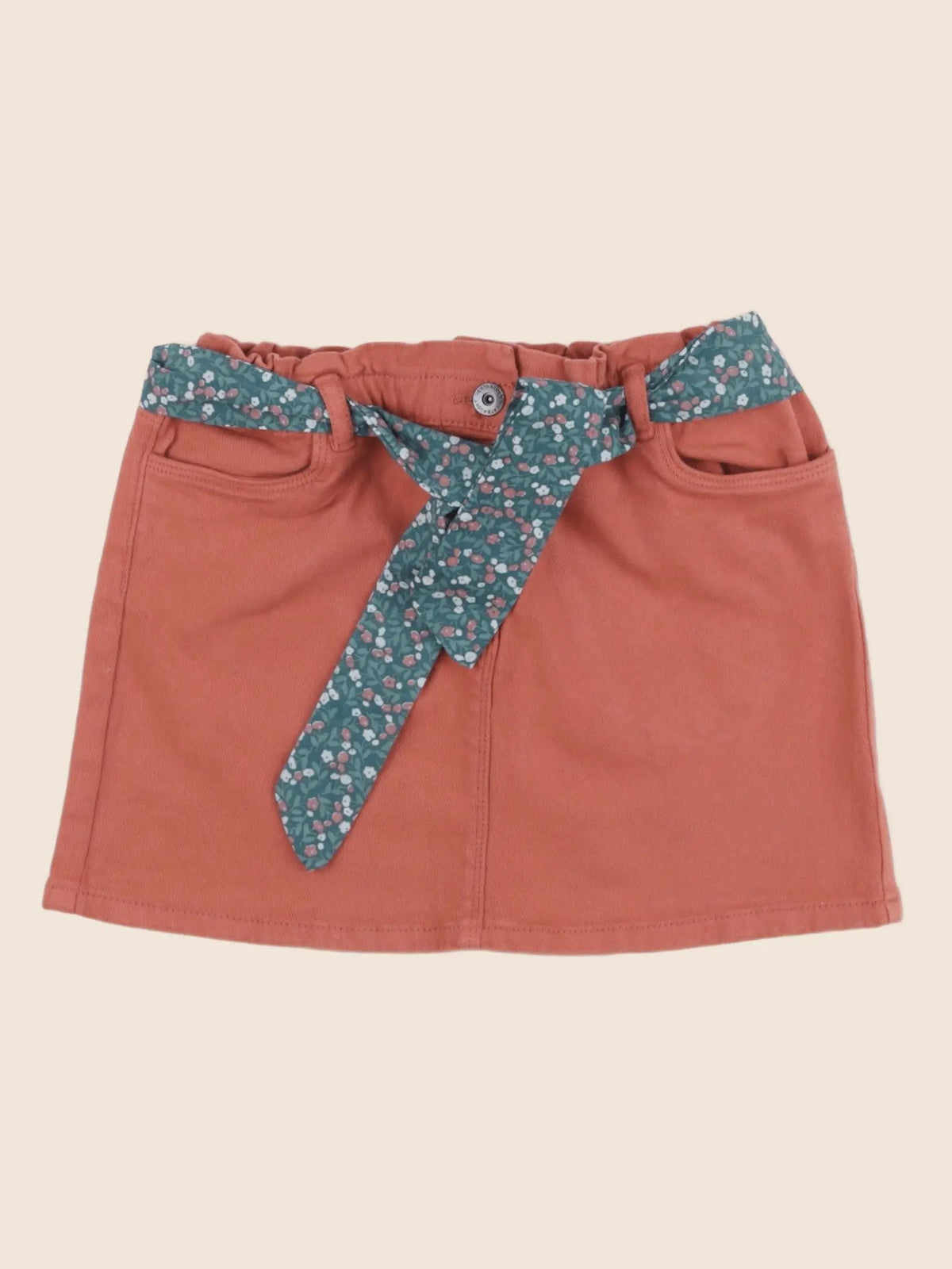 Vertbaudet - jupe orange - 8 ans