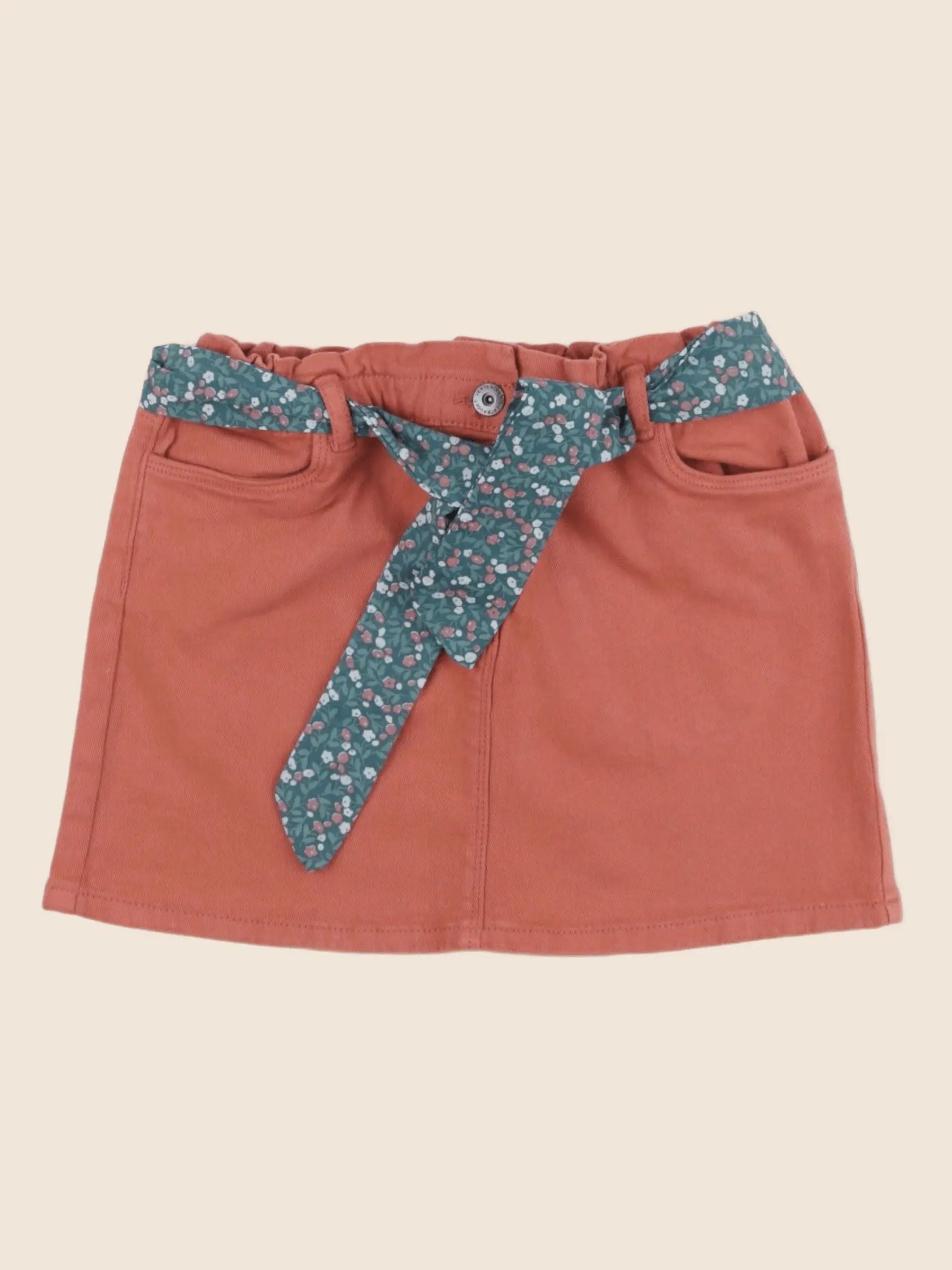 Vertbaudet - jupe orange - 8 ans