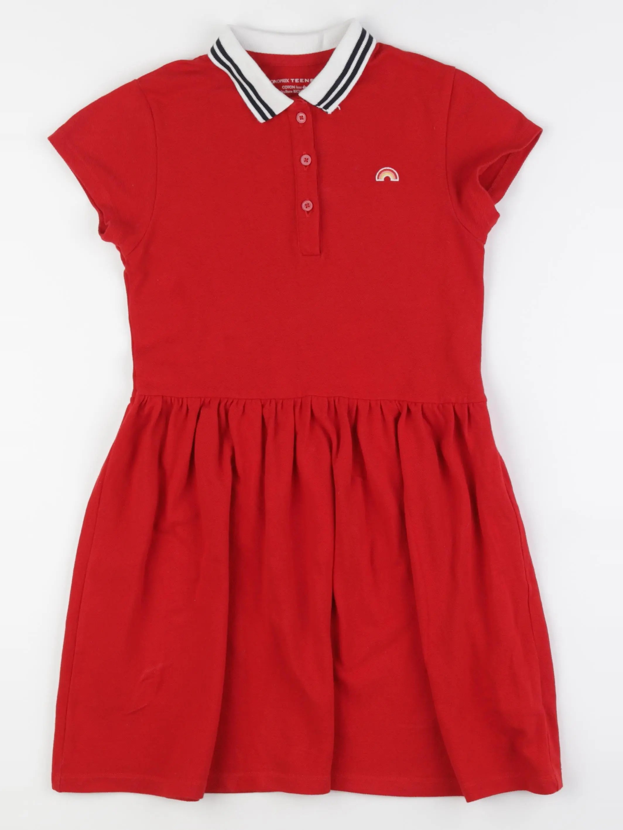 Monoprix - robe rouge - 10 ans