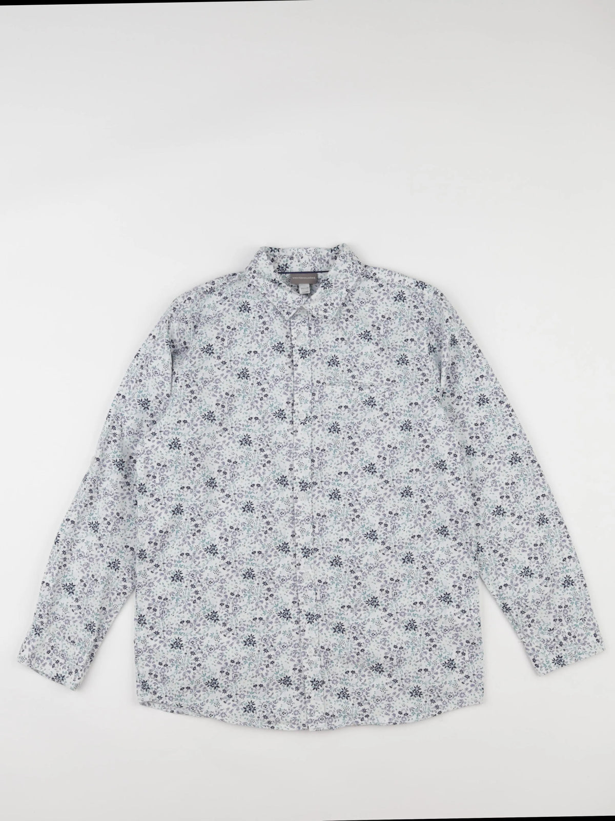 Vertbaudet - chemise blanc, bleu - 12 ans