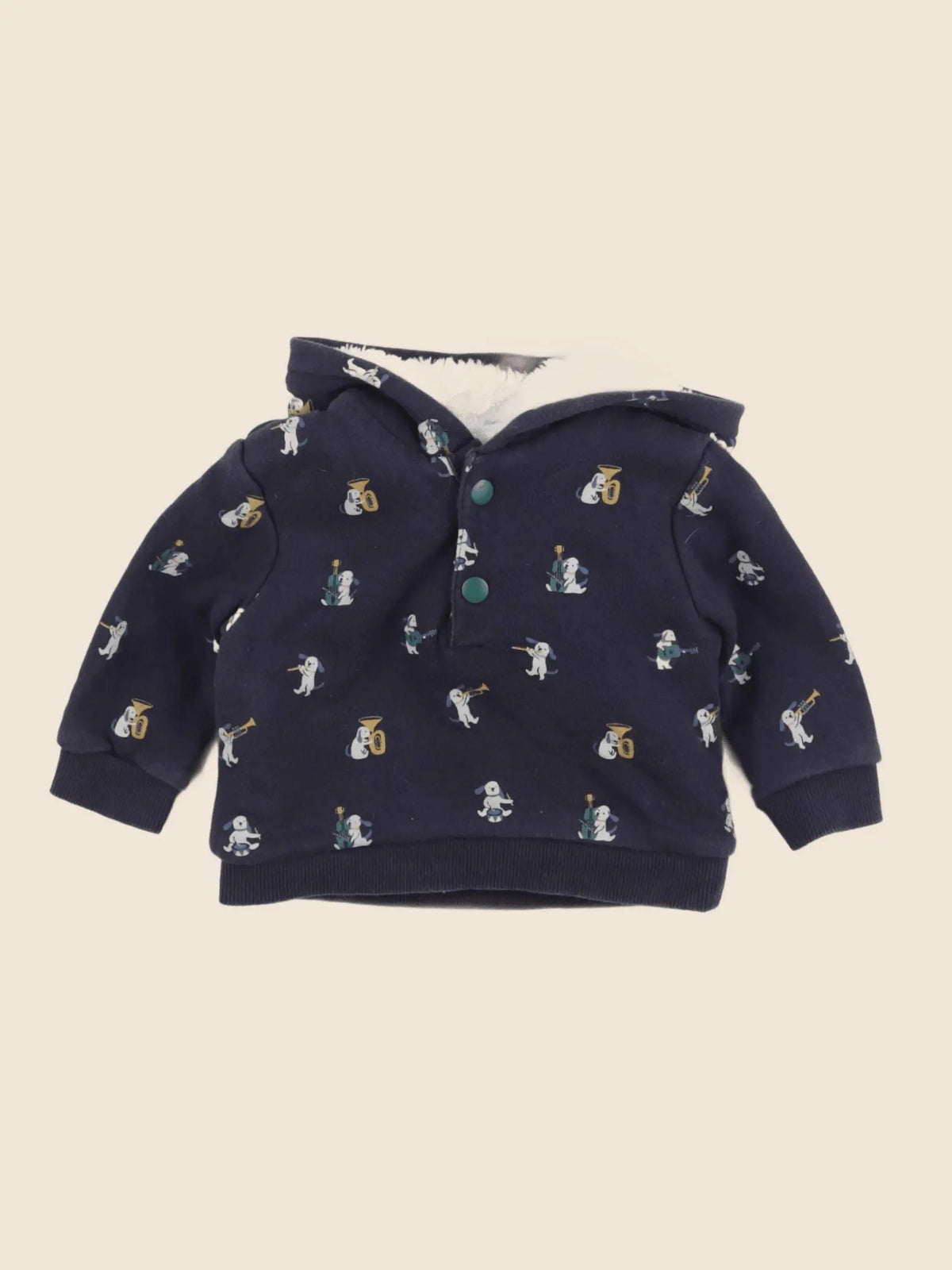 Boutchou - sweat bleu - 6 mois