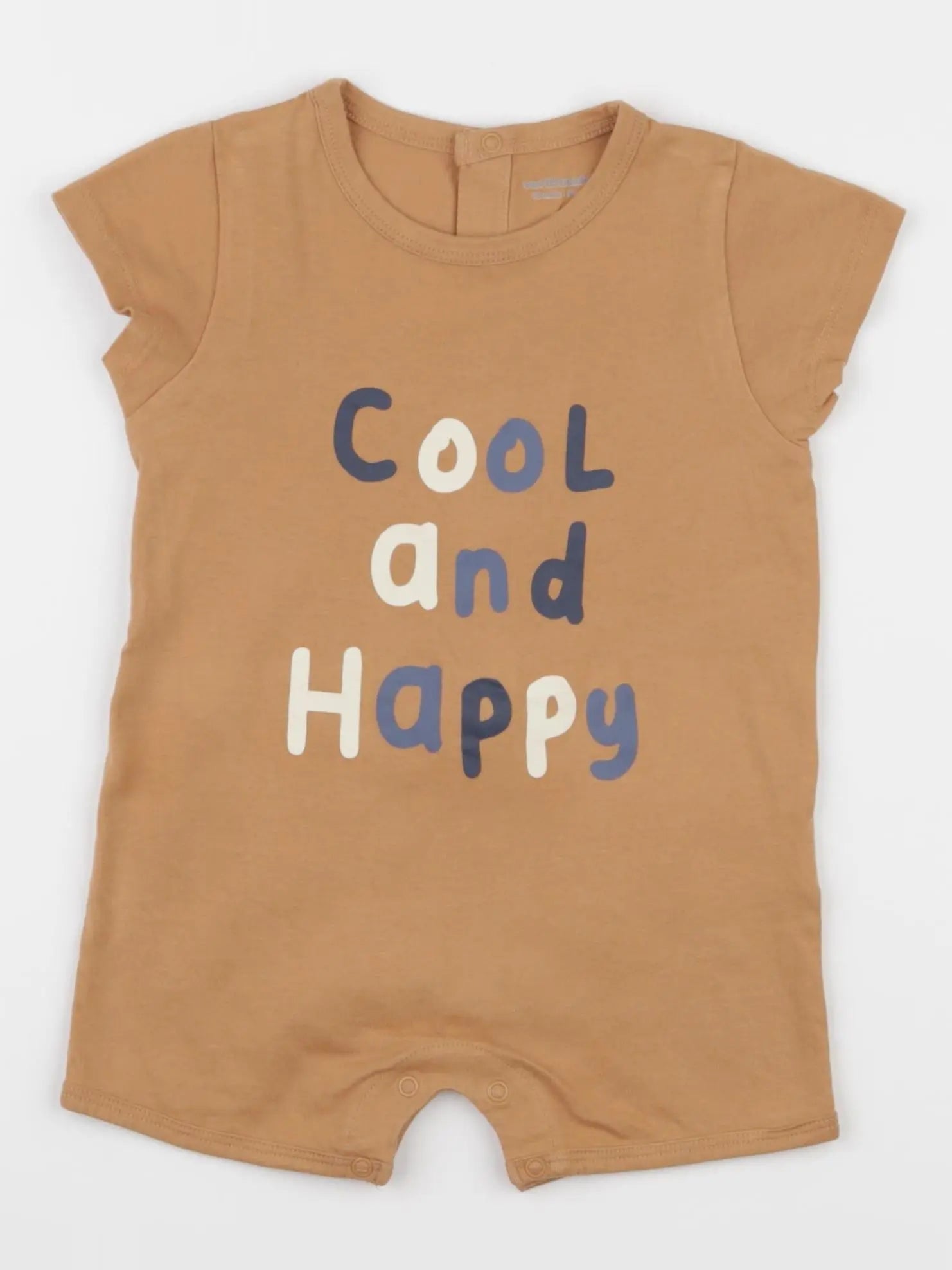 Vertbaudet - pyjama coton marron - 18 mois