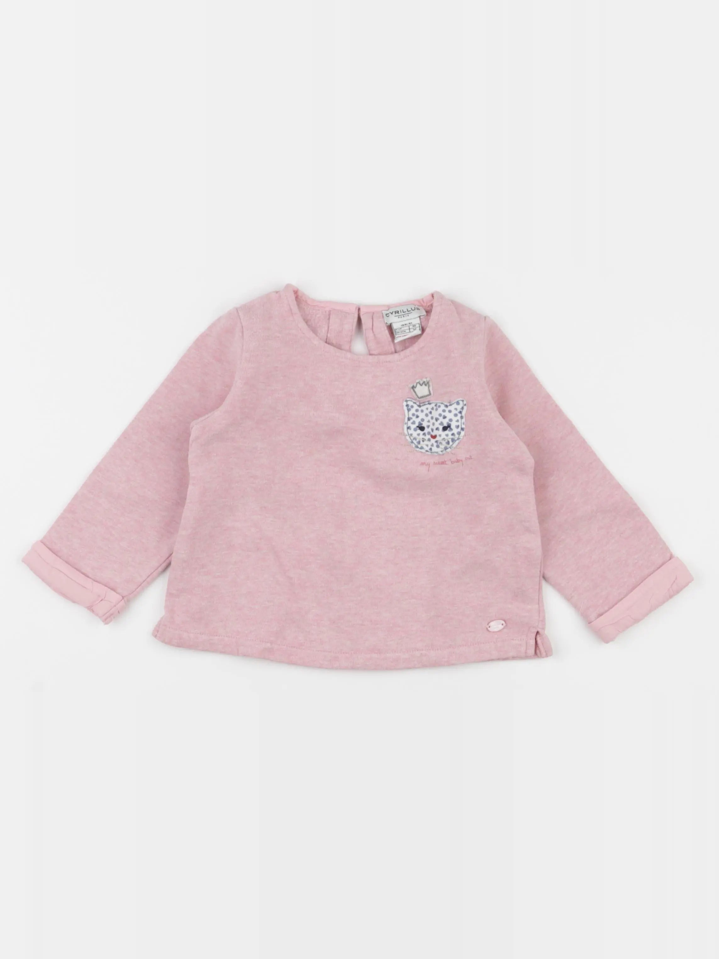 Cyrillus - sweat rose - 18 mois