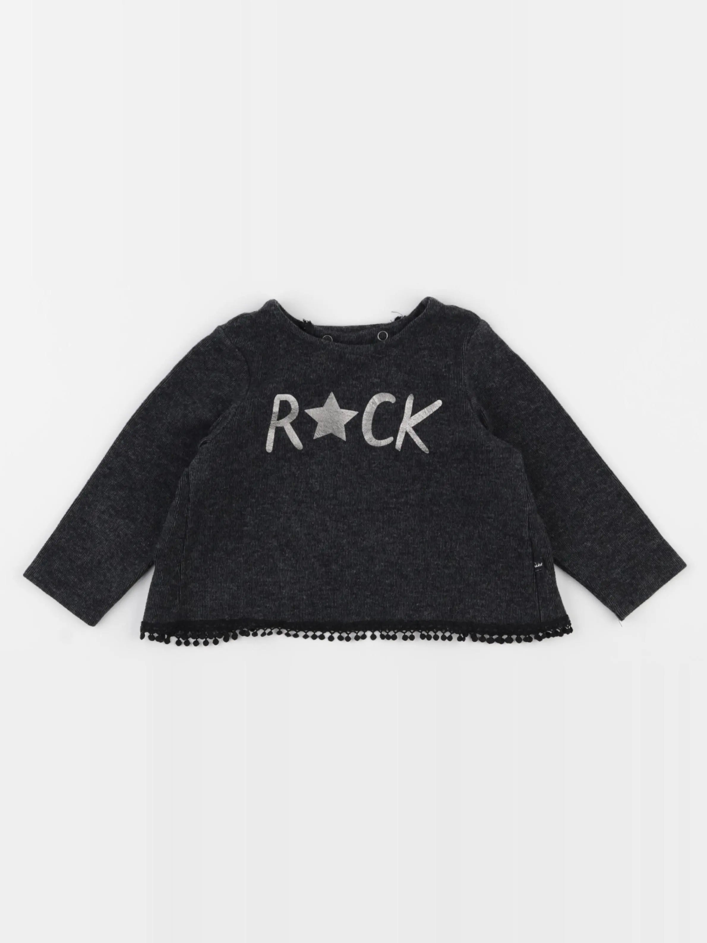 IKKS - sweat noir - 18 mois