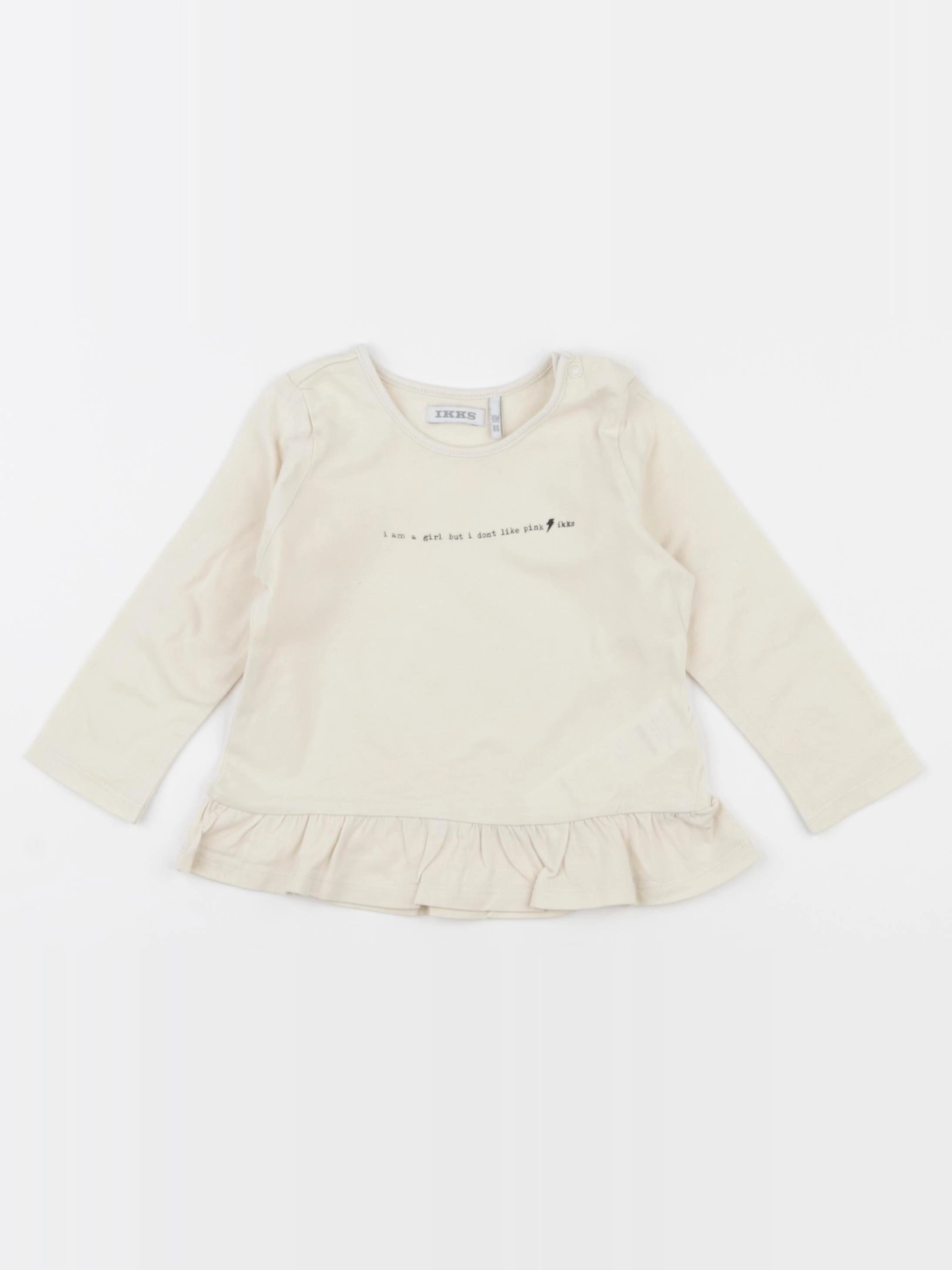 IKKS - tee-shirt jaune - 18 mois