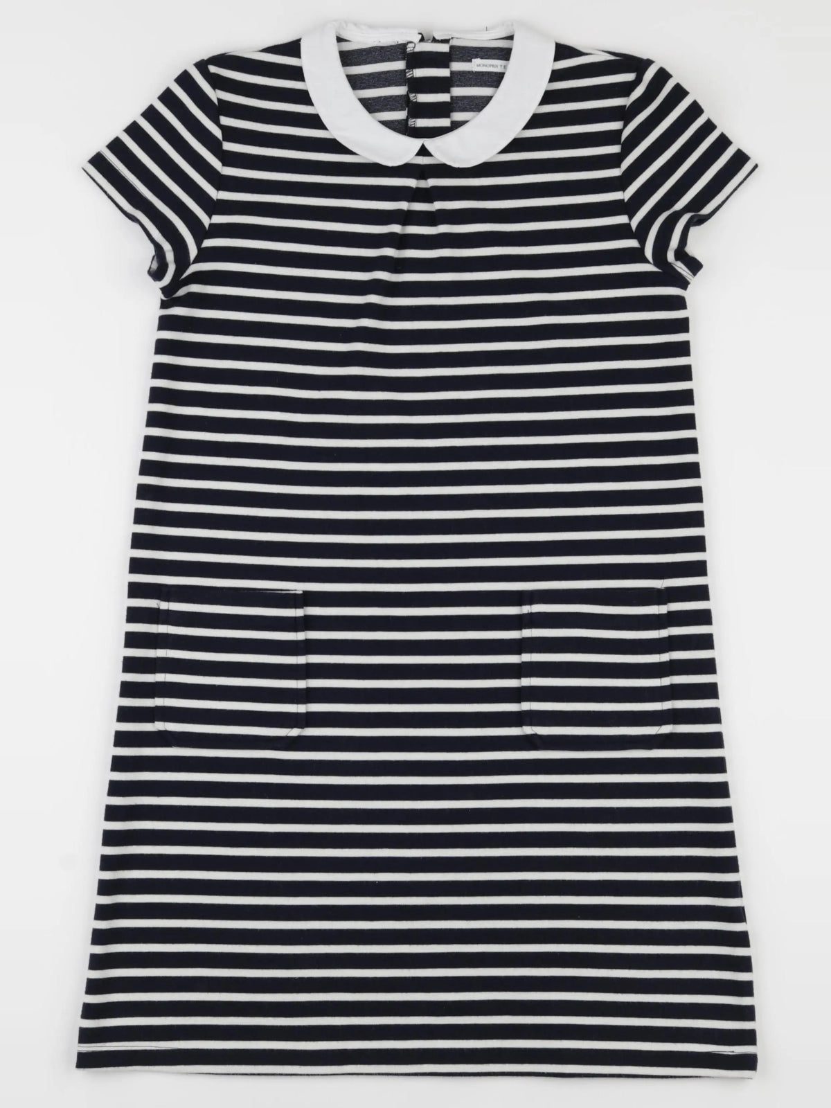 Monoprix - robe blanc, bleu - 14 ans