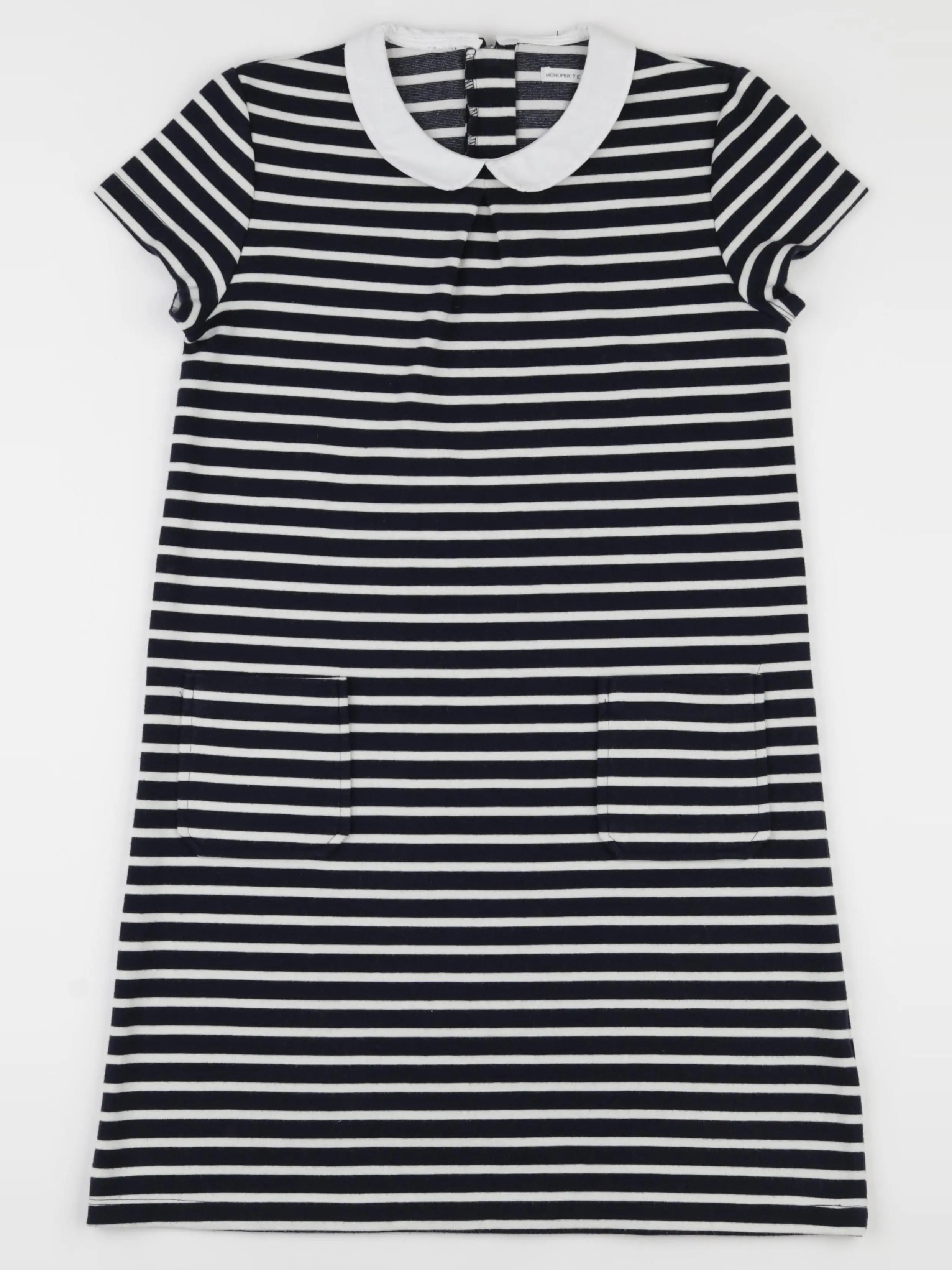 Monoprix - robe blanc, bleu - 14 ans