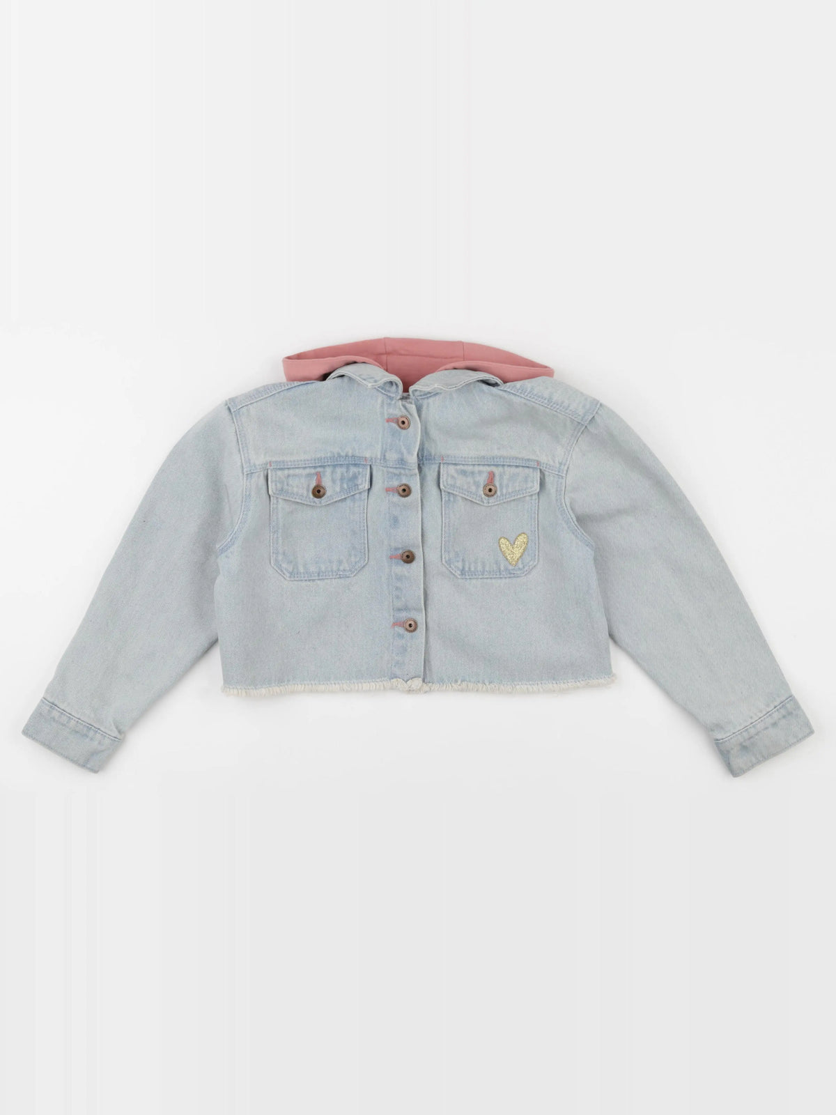 Vertbaudet - veste bleu, rose - 7 ans