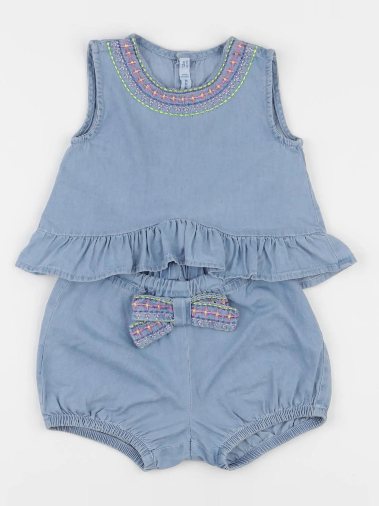 Mayoral - ensemble bleu - 12 mois