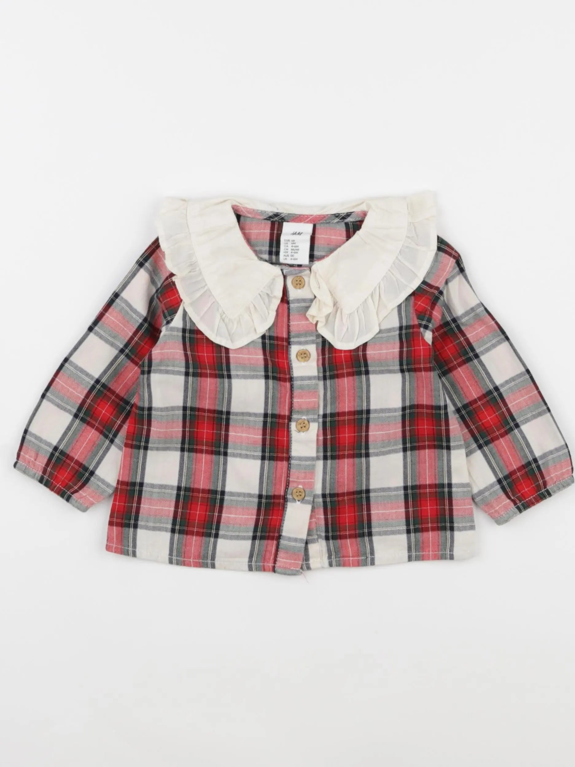 H&M - blouse multicolore - 4/6 mois