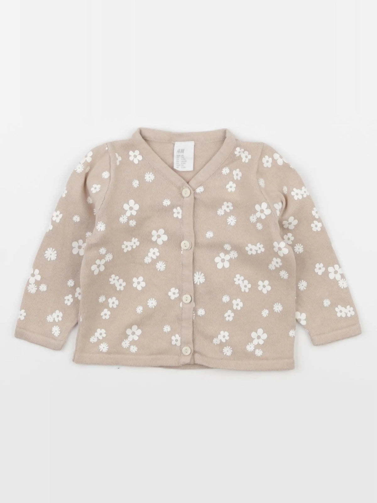 H&M - gilet beige - 4/6 mois