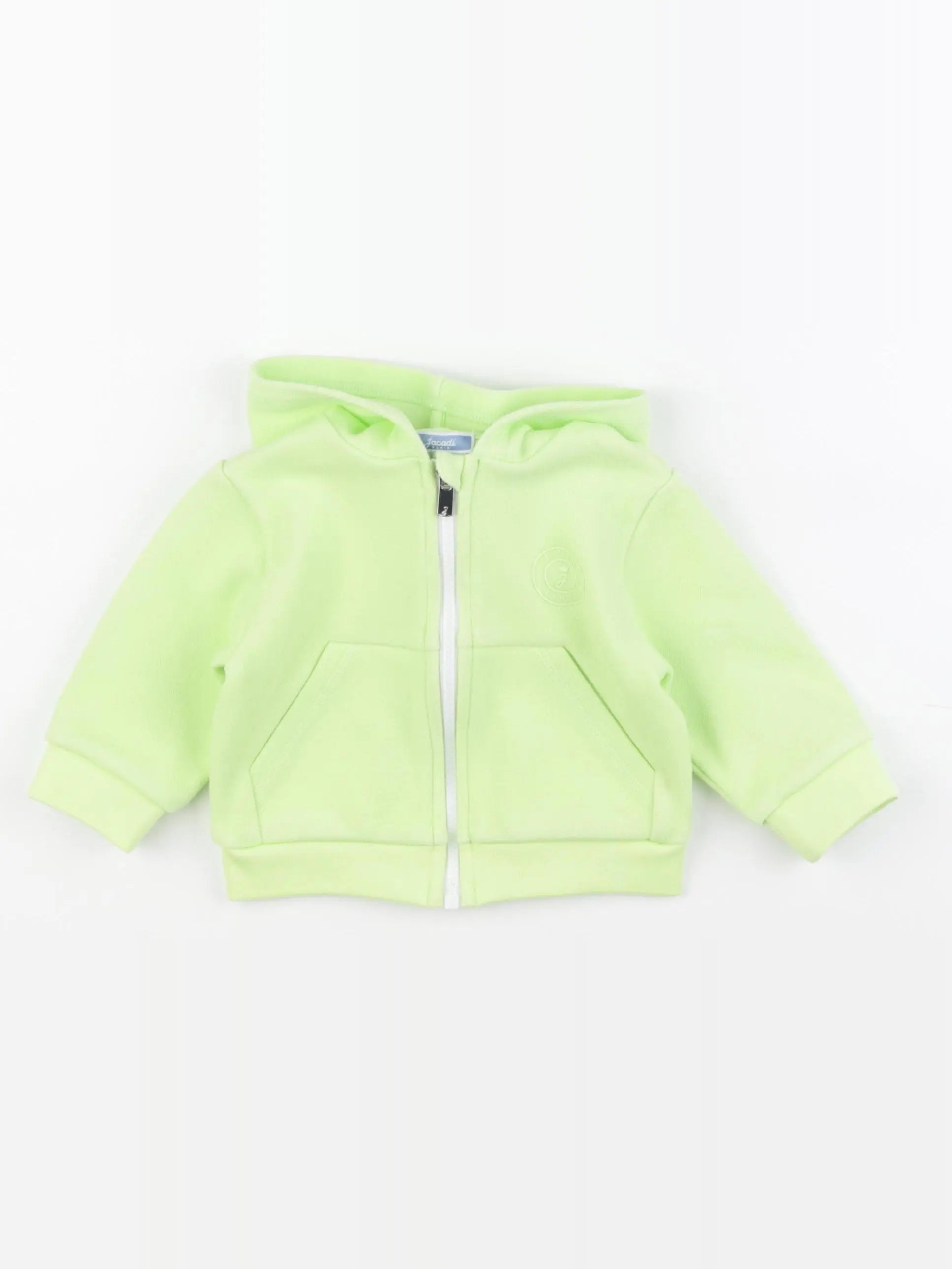 Jacadi - sweat vert fluo - 12 mois