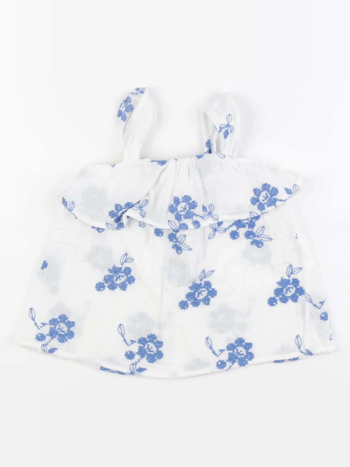 Zara - blouse bleu - 3/4 ans