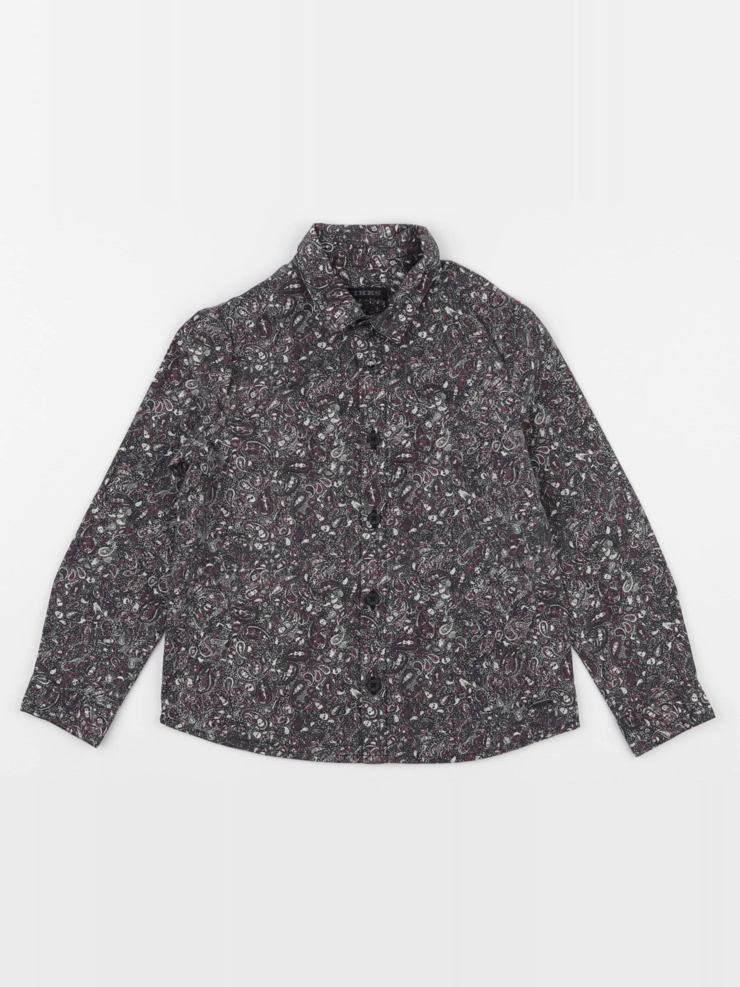 IKKS - chemise noir, violet - 4 ans