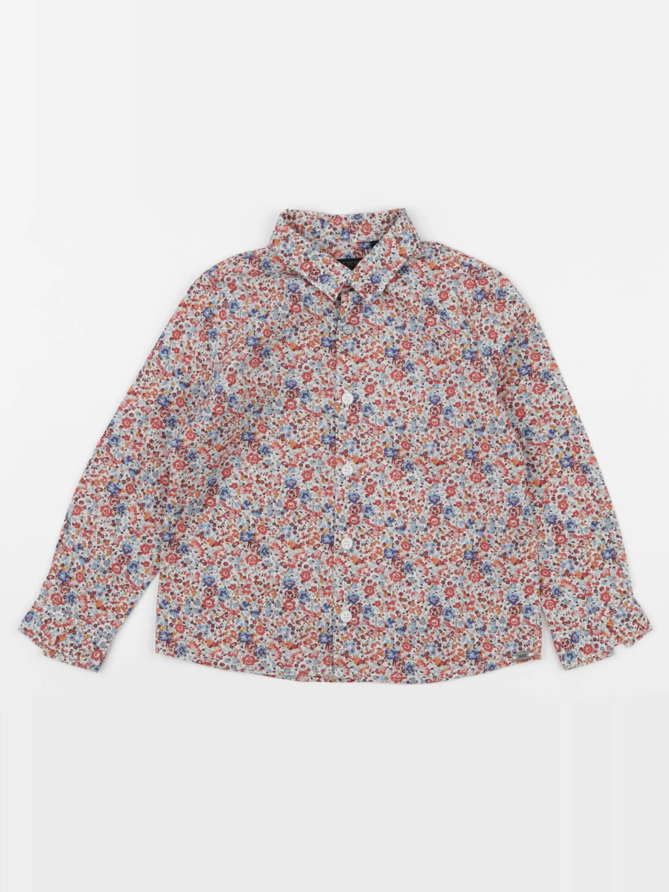 IKKS - chemise orange, bleu - 3 ans