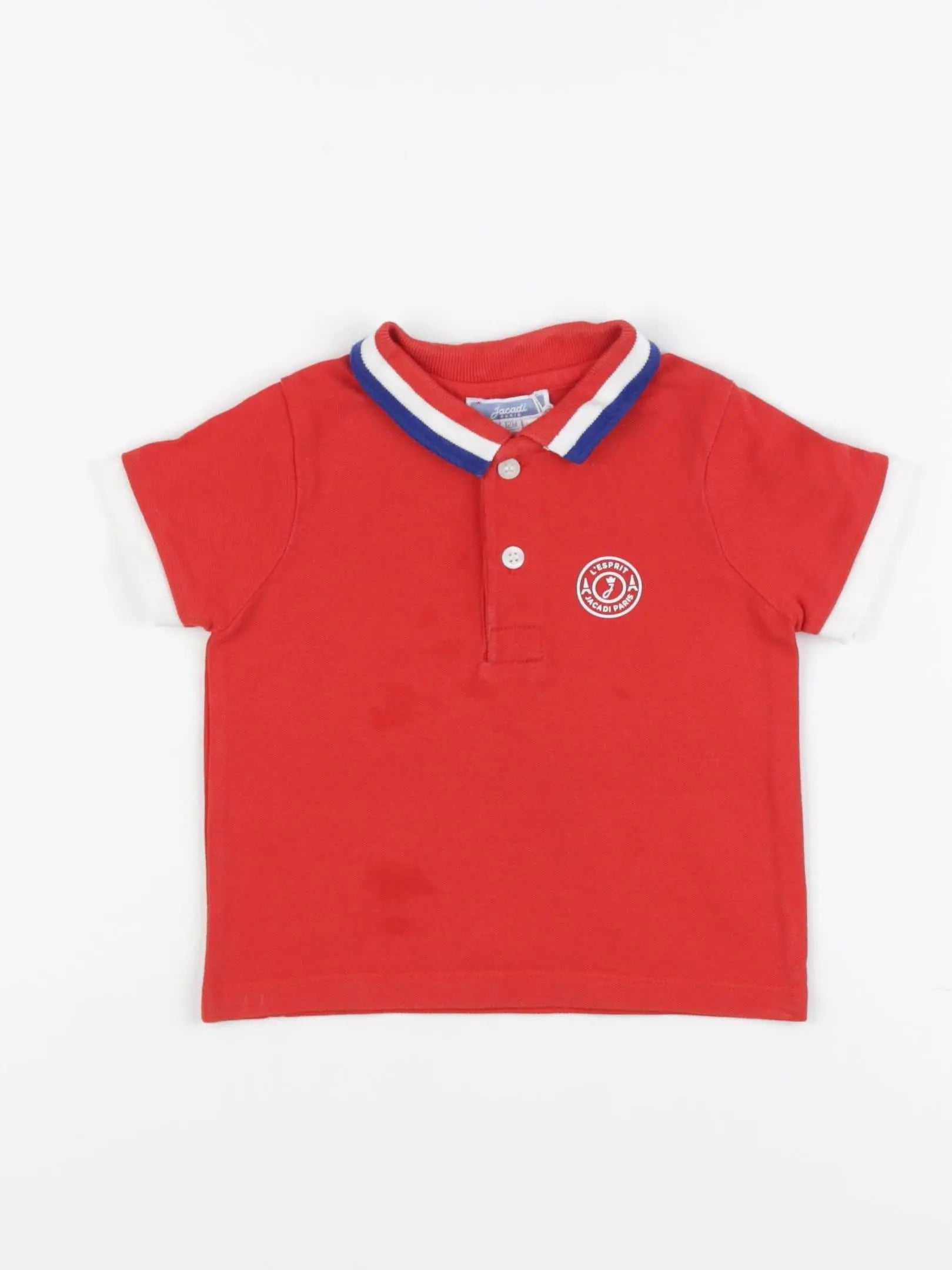 Jacadi - polo rouge - 12 mois
