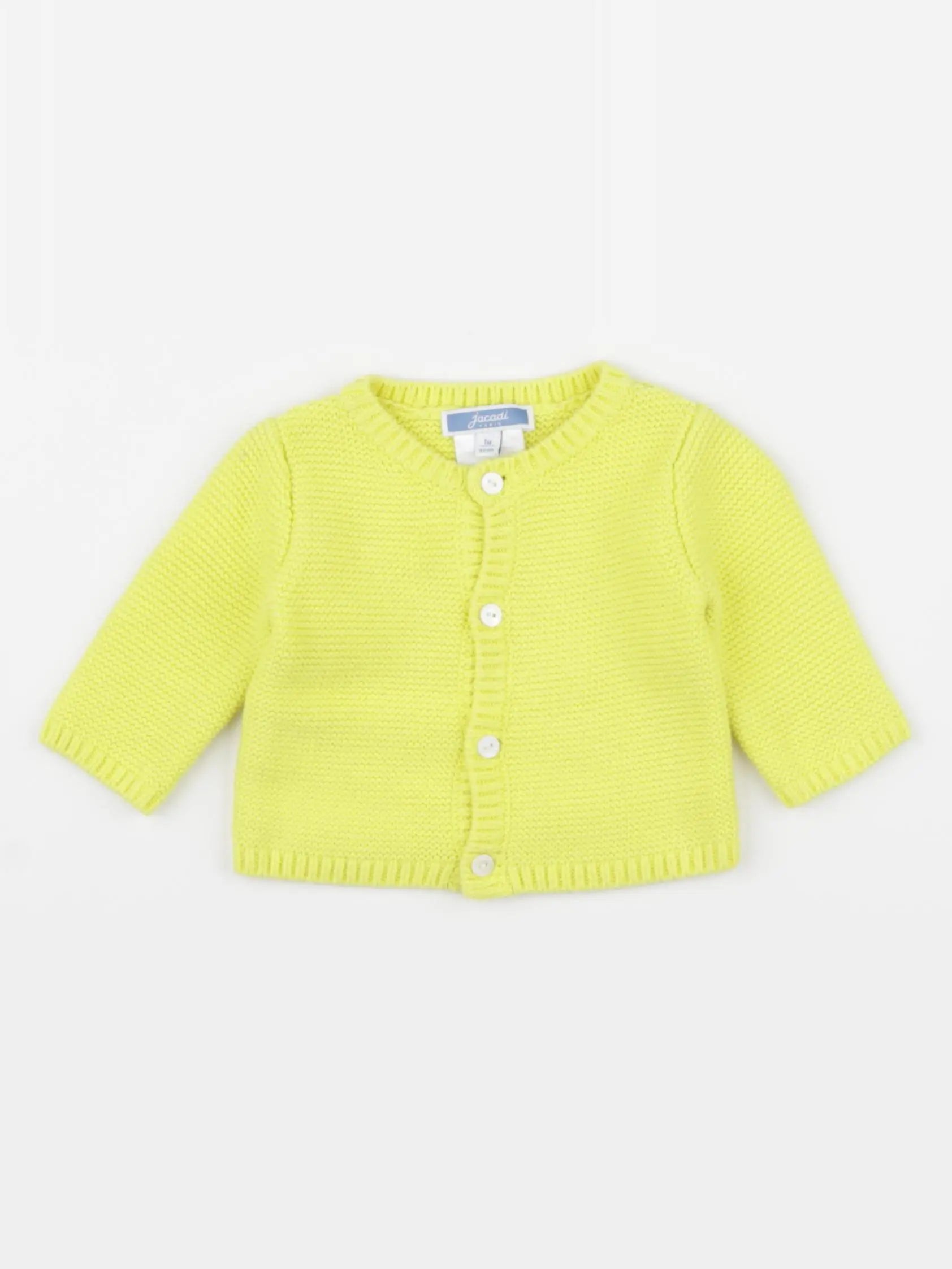 Jacadi - gilet jaune - 1 mois