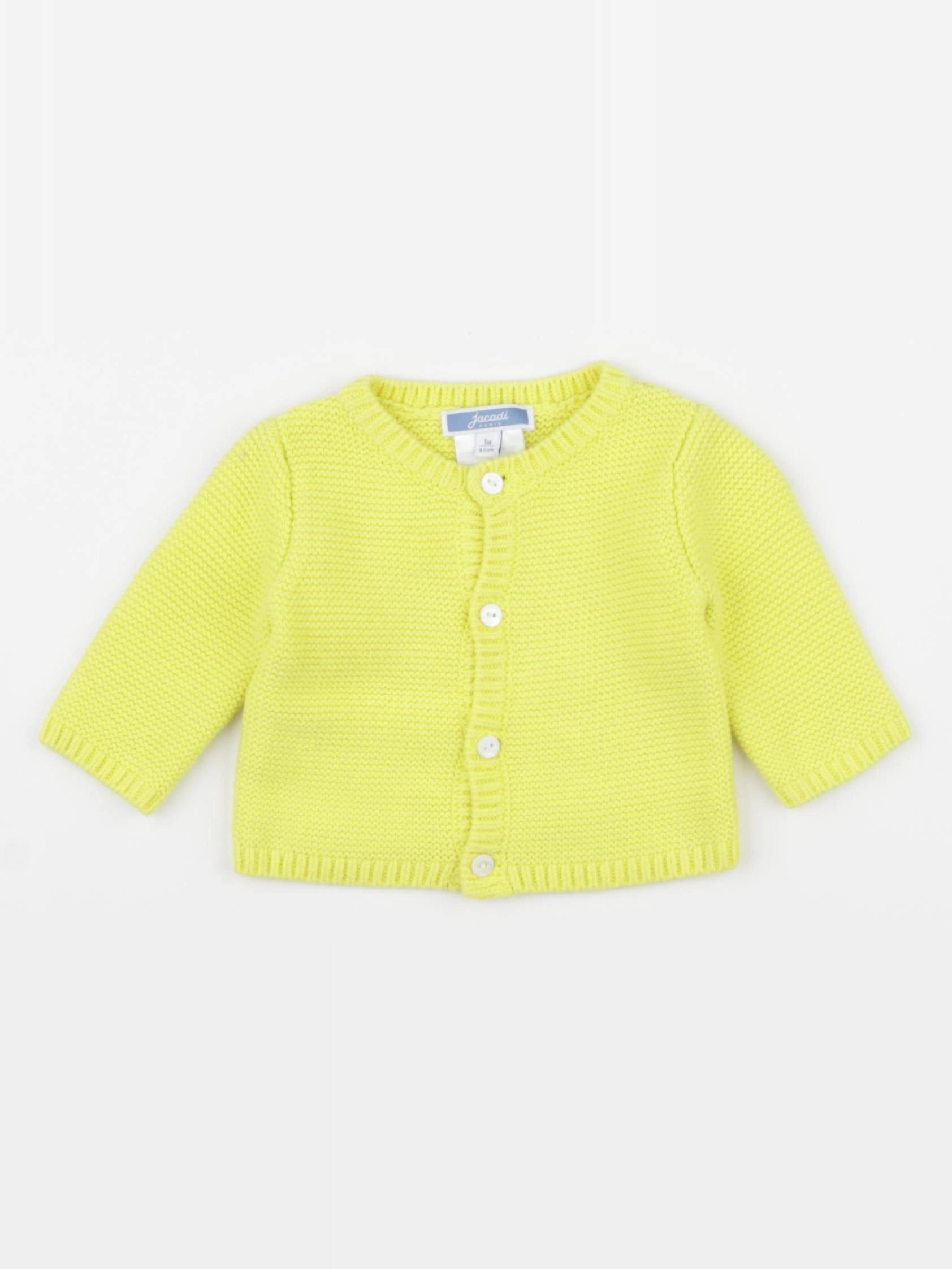Jacadi - gilet jaune - 1 mois