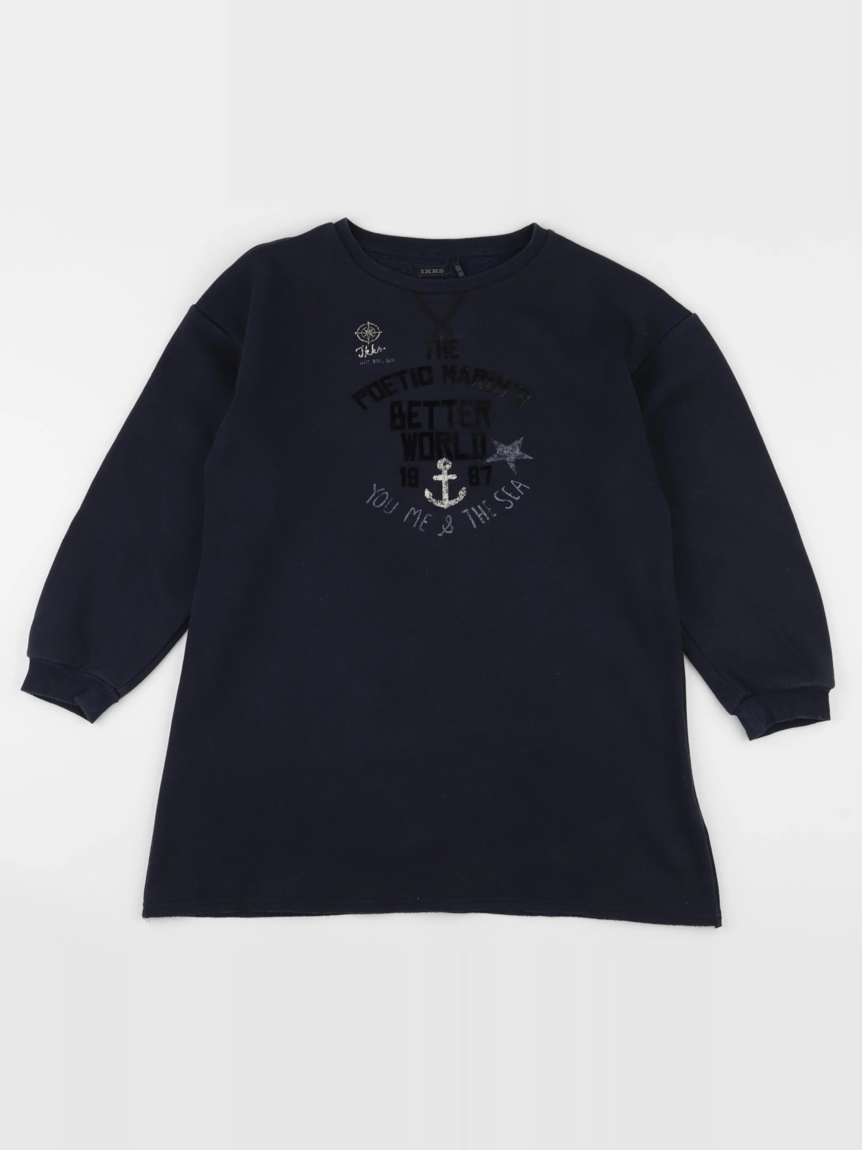 IKKS - robe bleu - 10 ans