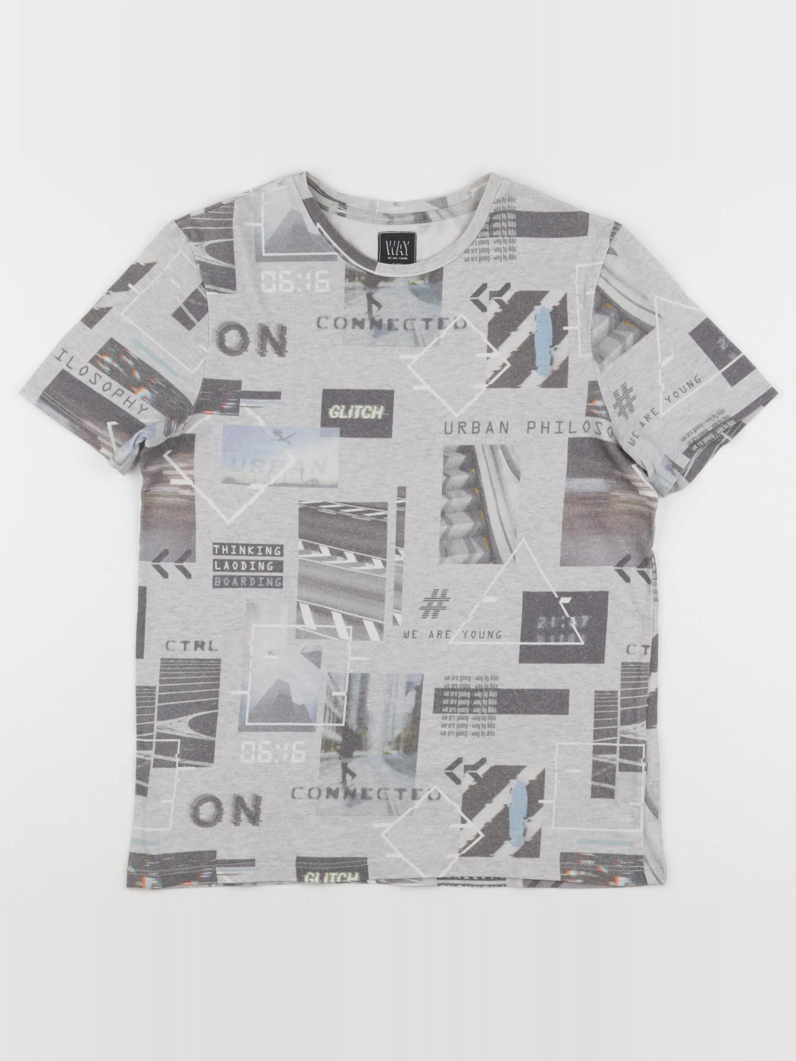 IKKS - tee-shirt gris - 14 ans