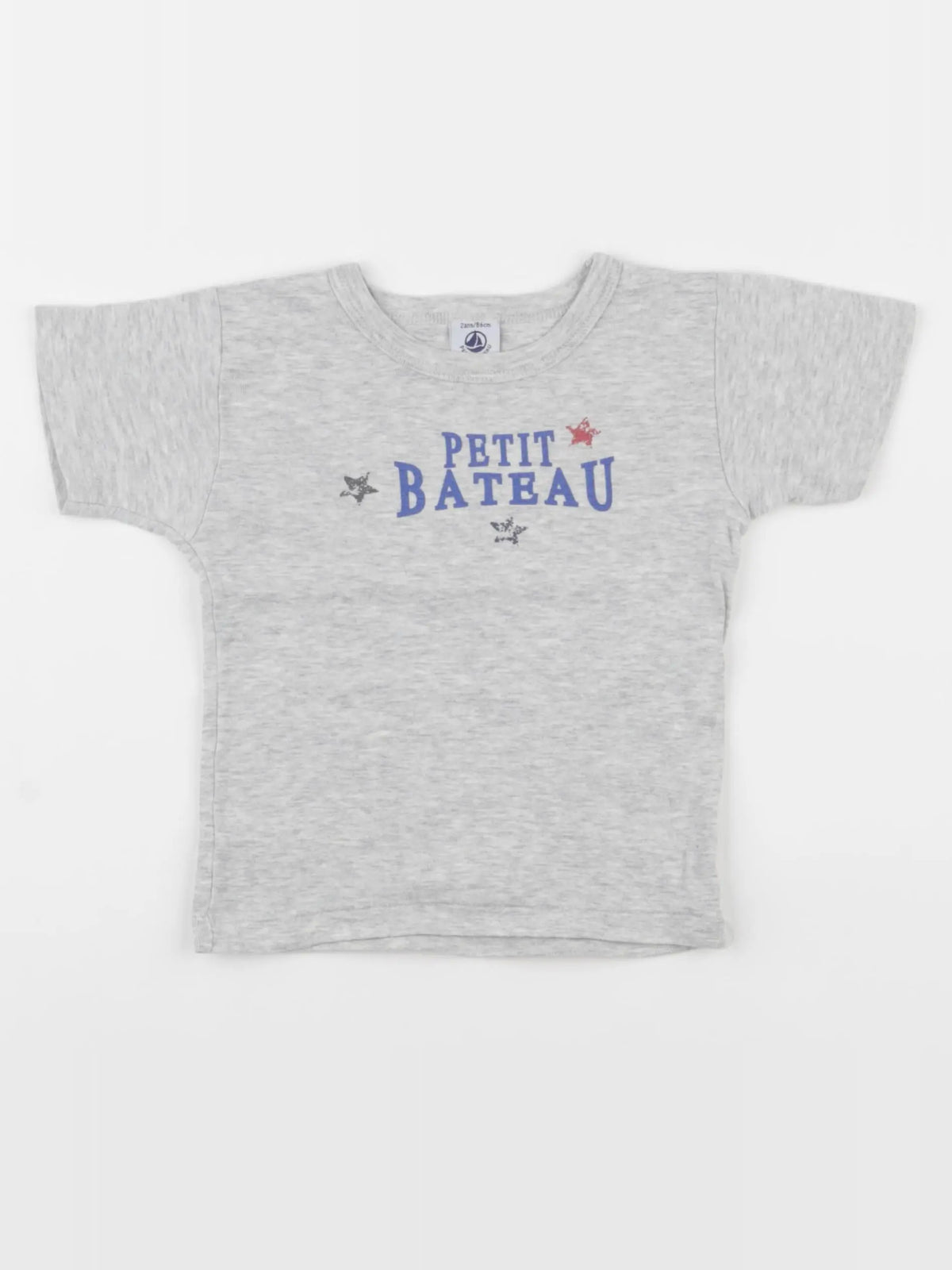 Petit Bateau - maillot de corps gris - 2 ans