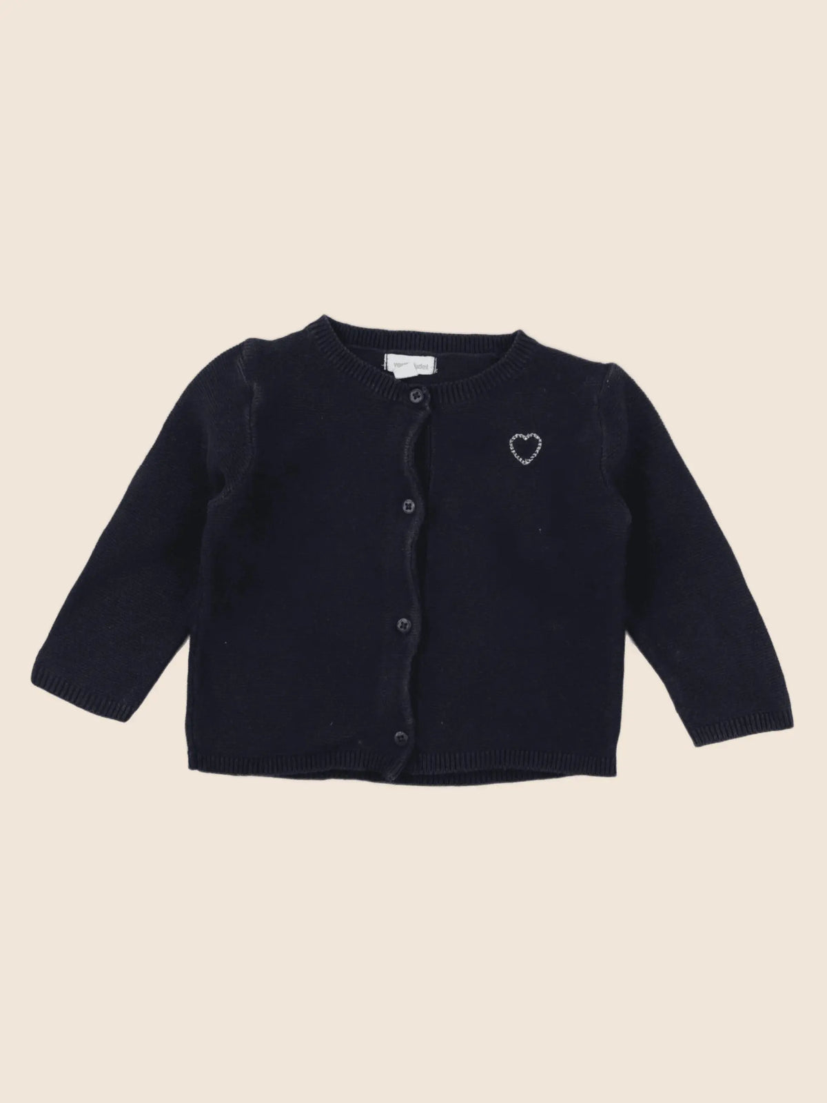 Vertbaudet - gilet bleu - 9 mois