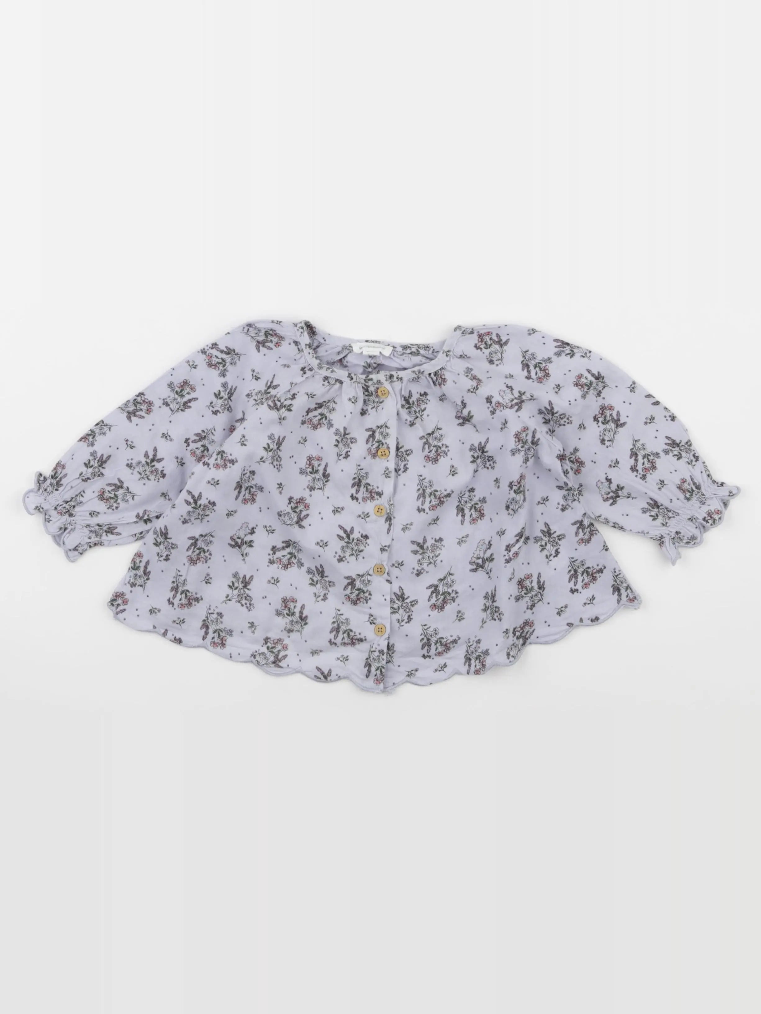 Vertbaudet - blouse bleu - 6 mois